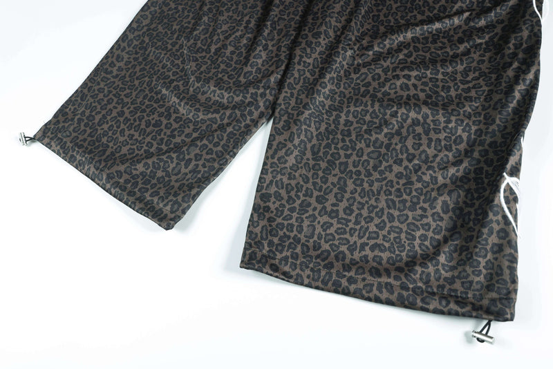 Omirad Leopard Wash Wide-Leg Sweatpants | Y2K Streetwear