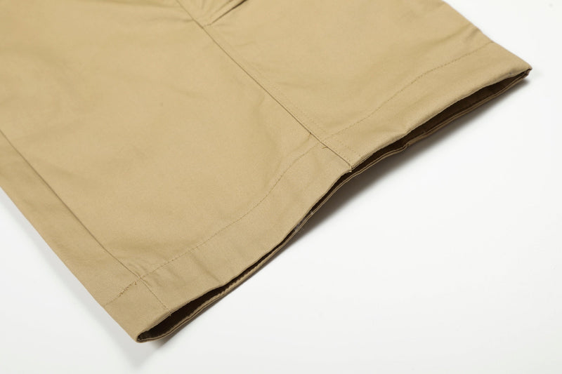 Omirad Curved Seam Cargo Pants – Khaki Wide Leg