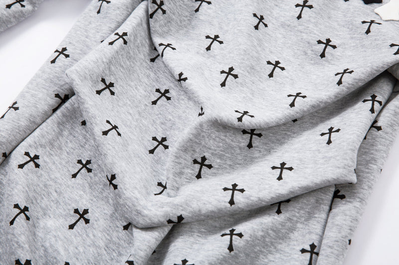 Omirad Cross Print Sweatpants | Gothic Streetwear Joggers