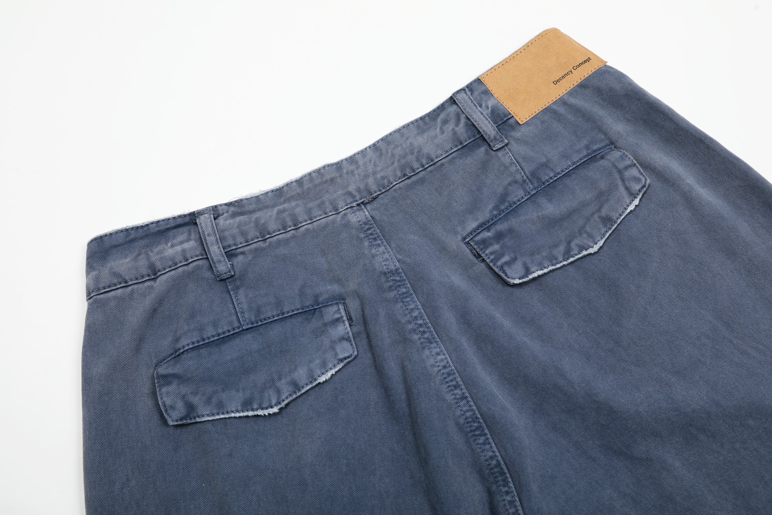 Washed Blue Wide-Leg Cargo Pants | Vintage Streetwear