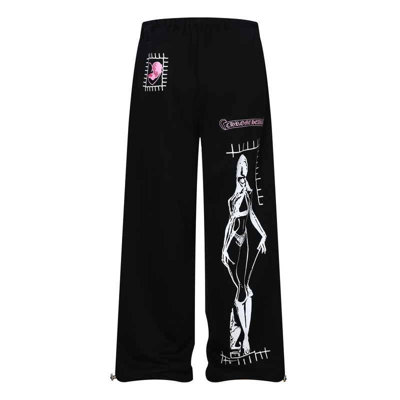 Omirad Graphic Wide-Leg Sweatpants | Bold Streetwear Joggers