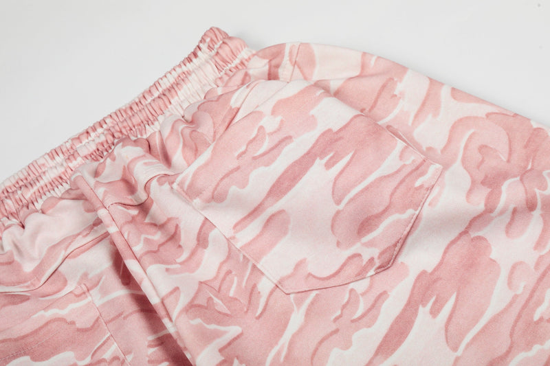 Pink Camo Wide-Leg Sweatpants | Oversized Streetwear Pants