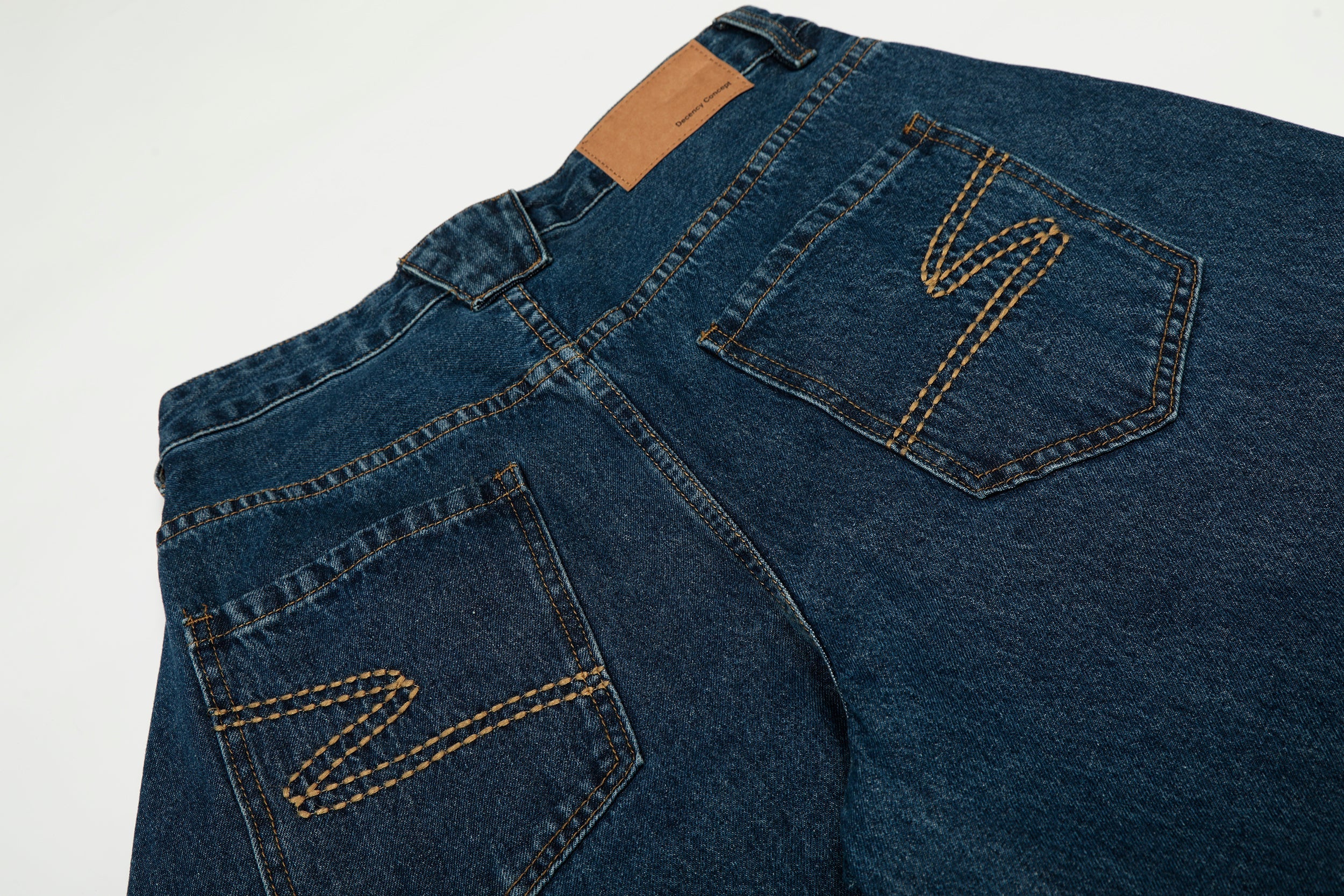 Omirad Deep Indigo Balloon Wide-Leg Jeans | 100% Cotton