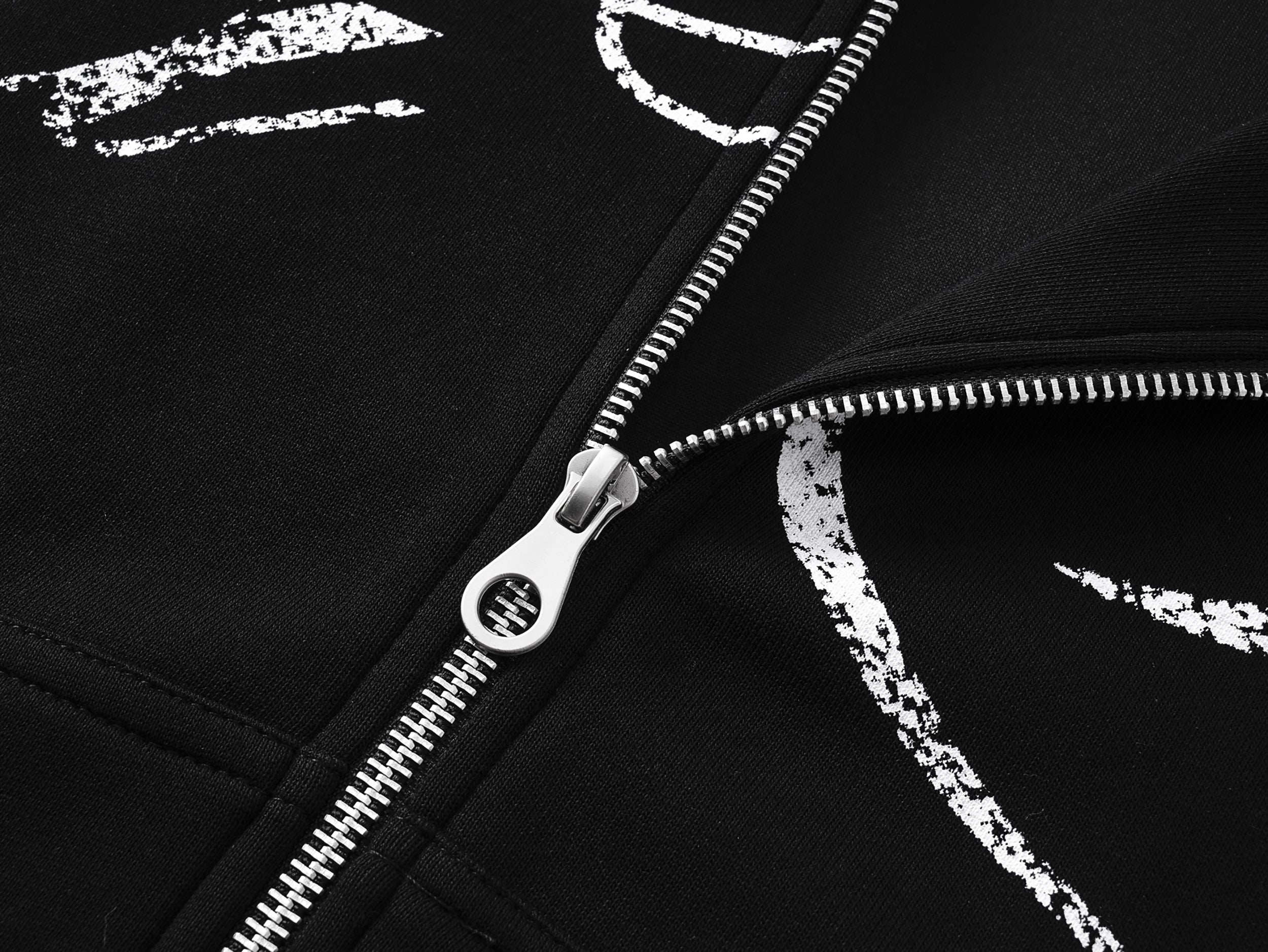 Omirad Full-Script Zip Hoodie | Oversized Streetwear Hoodie