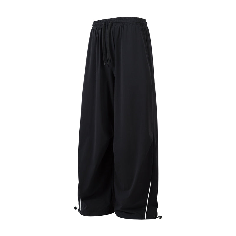 Omirad Tech Nylon Parachute Pants | Wide-Leg Techwear