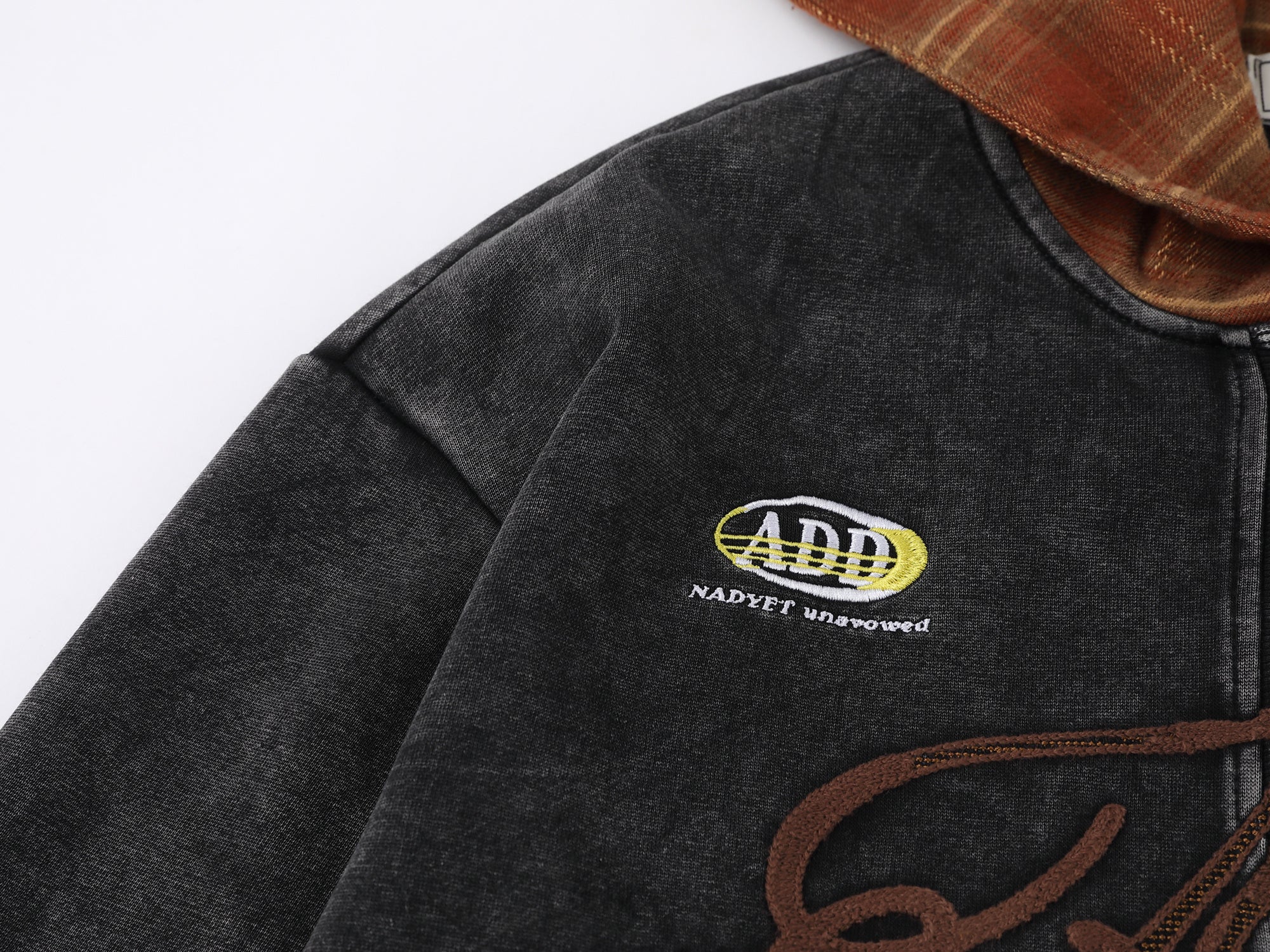 Omirad Vintage Hooded Varsity Jacket | Chenille Patch Streetwear