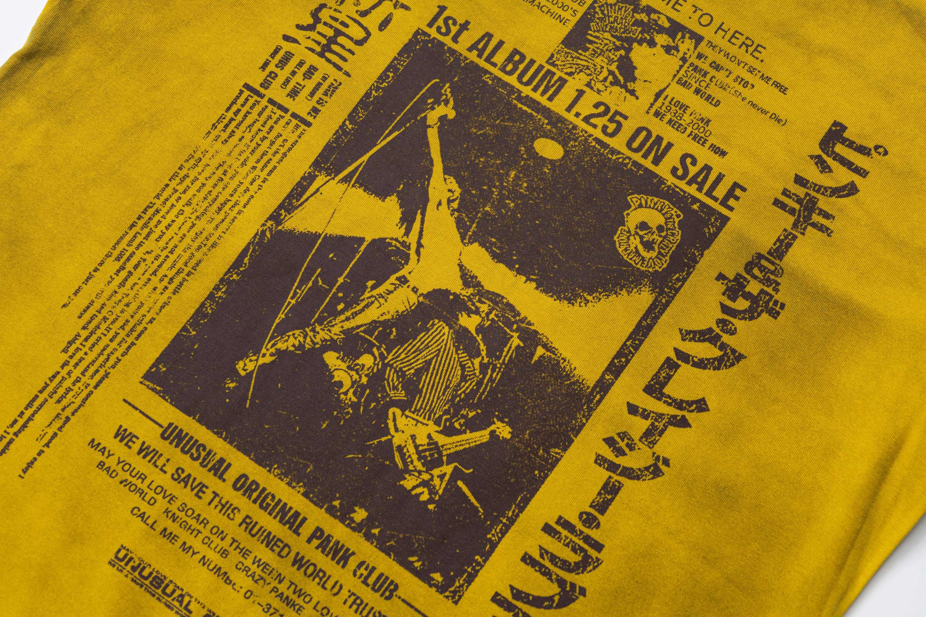 Vintage Graphic Washed Punk Streetwear Tee | Retro Print