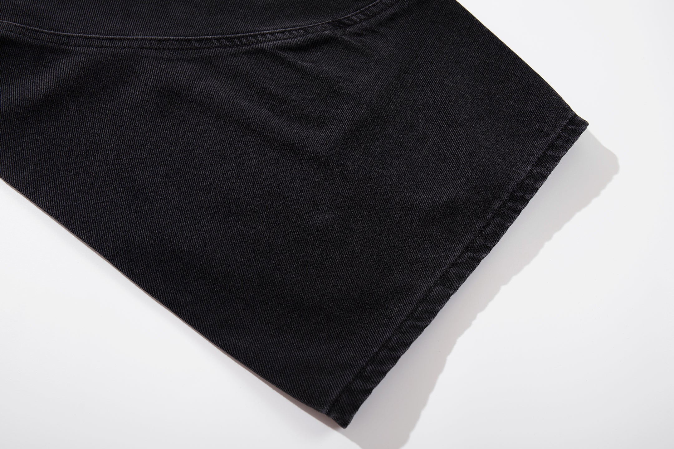Omirad Strap-Detail Washed Wide-Leg Jeans | Dark Denim