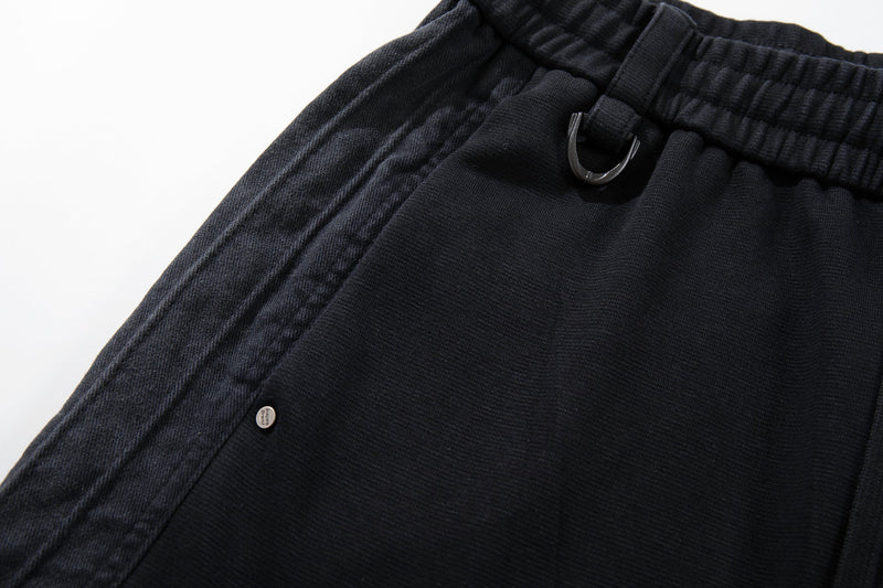Omirad Utility Panel Barrel Pants | Black Streetwear