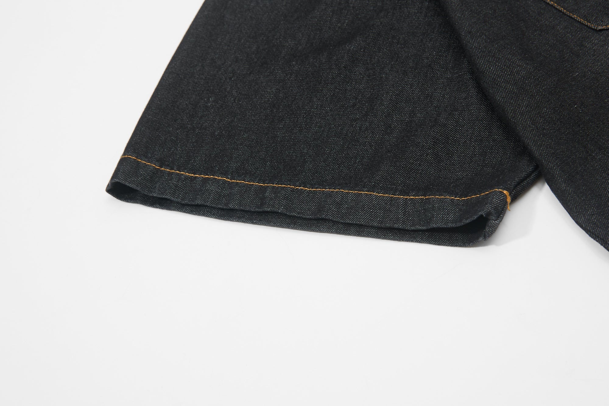 Mafaero Rhinestone Cross Denim Shirt | Streetwear Button-Up