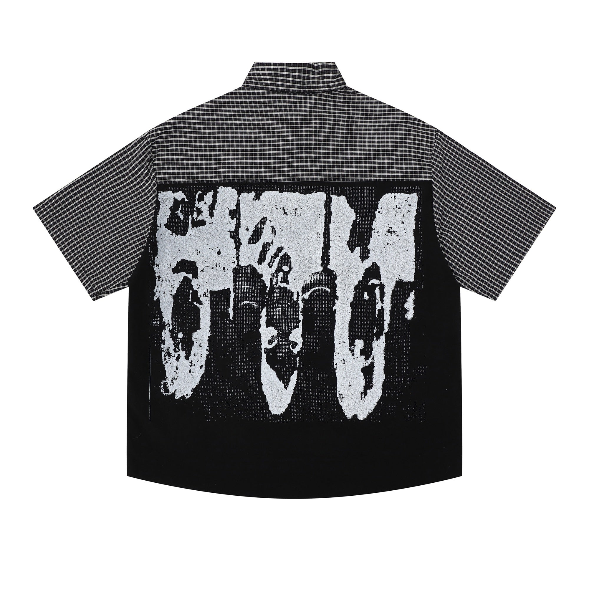 Omirad Gather Club Graphic Plaid Shirt | Streetwear Button-Up