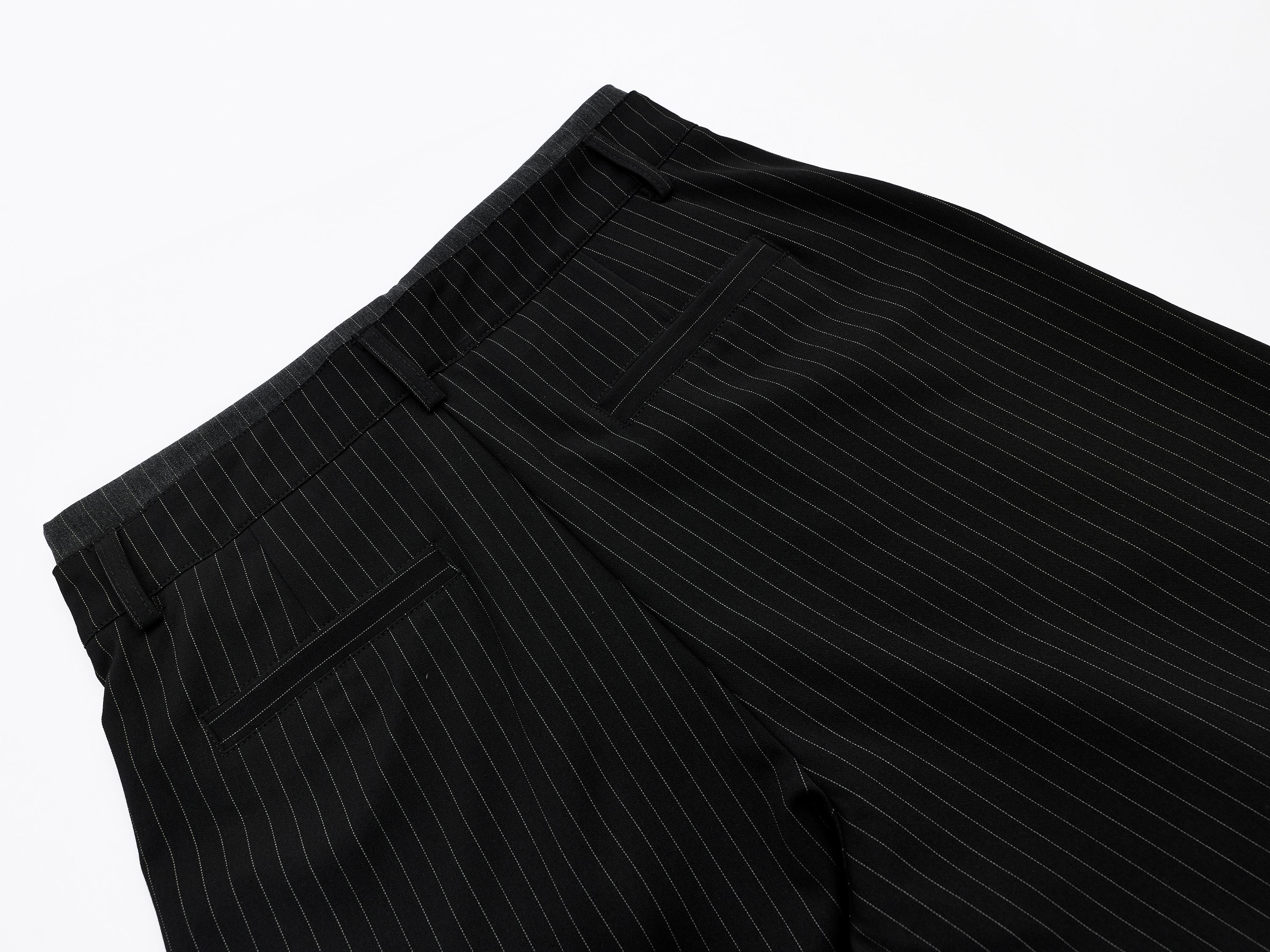 Omirad Pinstripe Wide-Leg Shorts | Oversized Tailored Streetwear