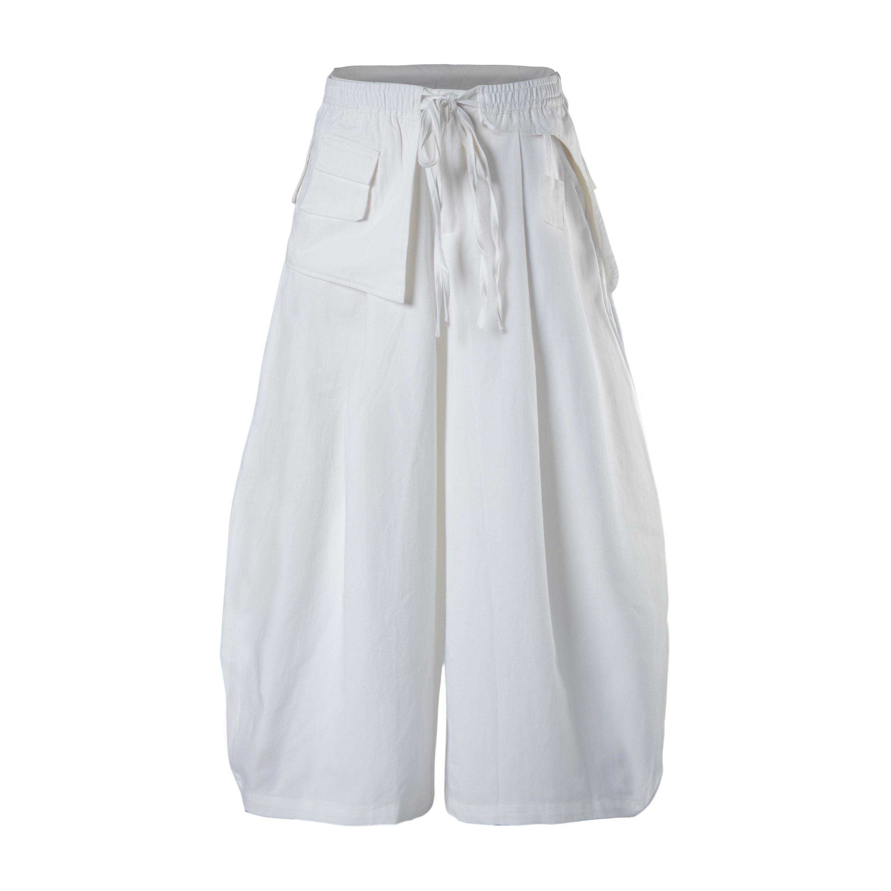 Minimalist Balloon Cargo Pants | Wide-Leg Utility Fit