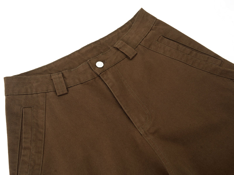 Men's Wide-Leg Utility Pants | Curved Barrel Fit | 100% Cotton