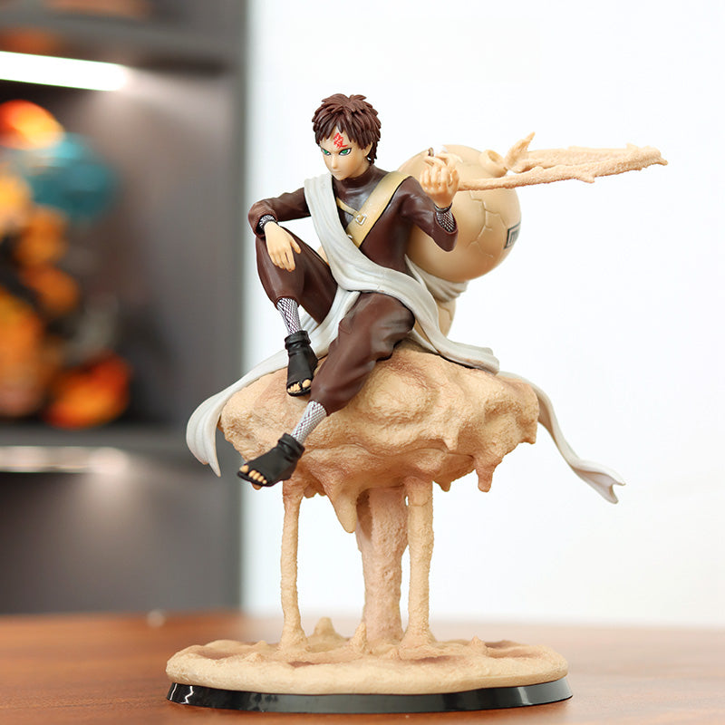 Gaara Action Figure - 27 ซม. Collector Edition | ท่าทางแบบไดนามิกด้วยน้ำเต้าทรายและฐาน