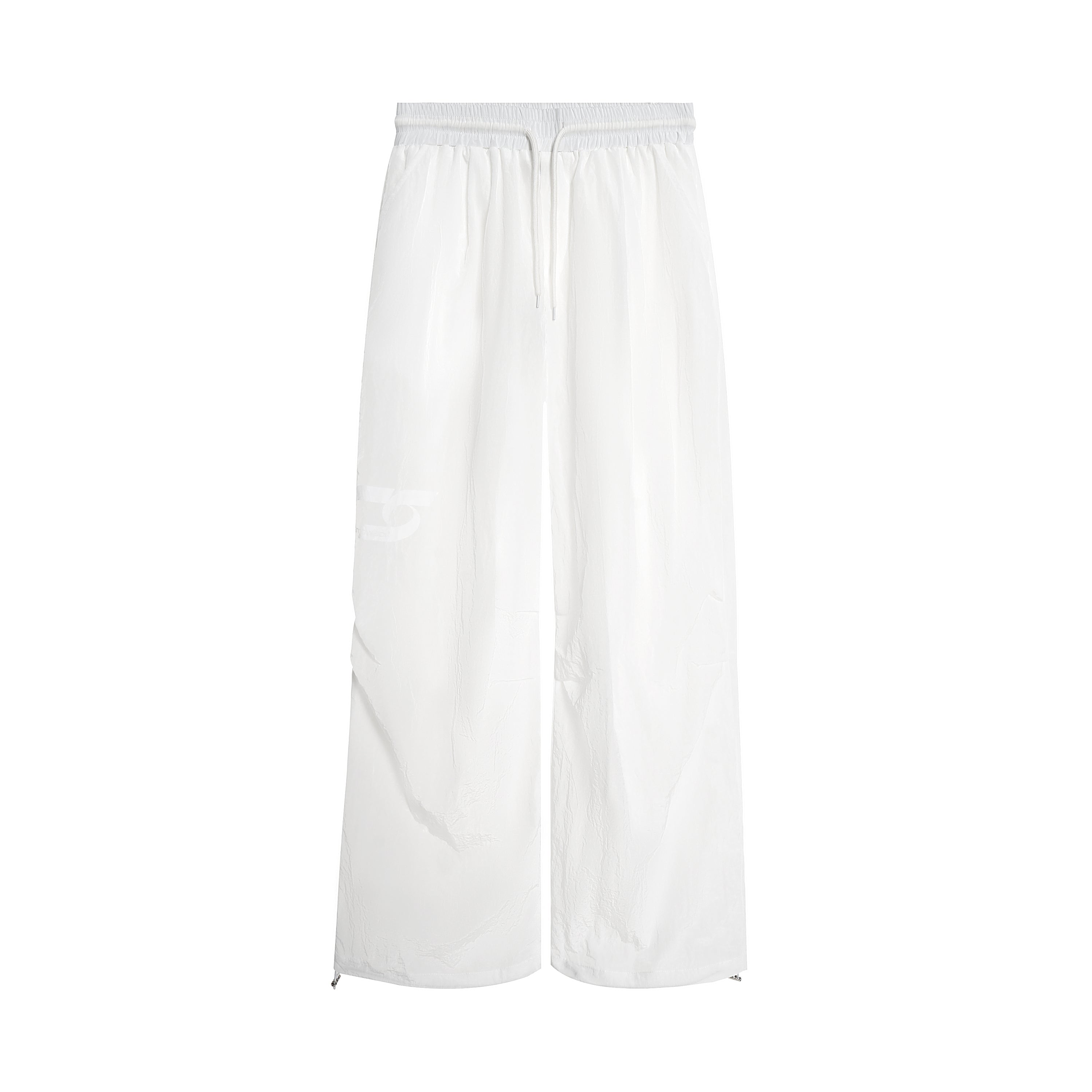 Omirad Sheer Nylon Wide-Leg Track Pants | Translucent Street Style