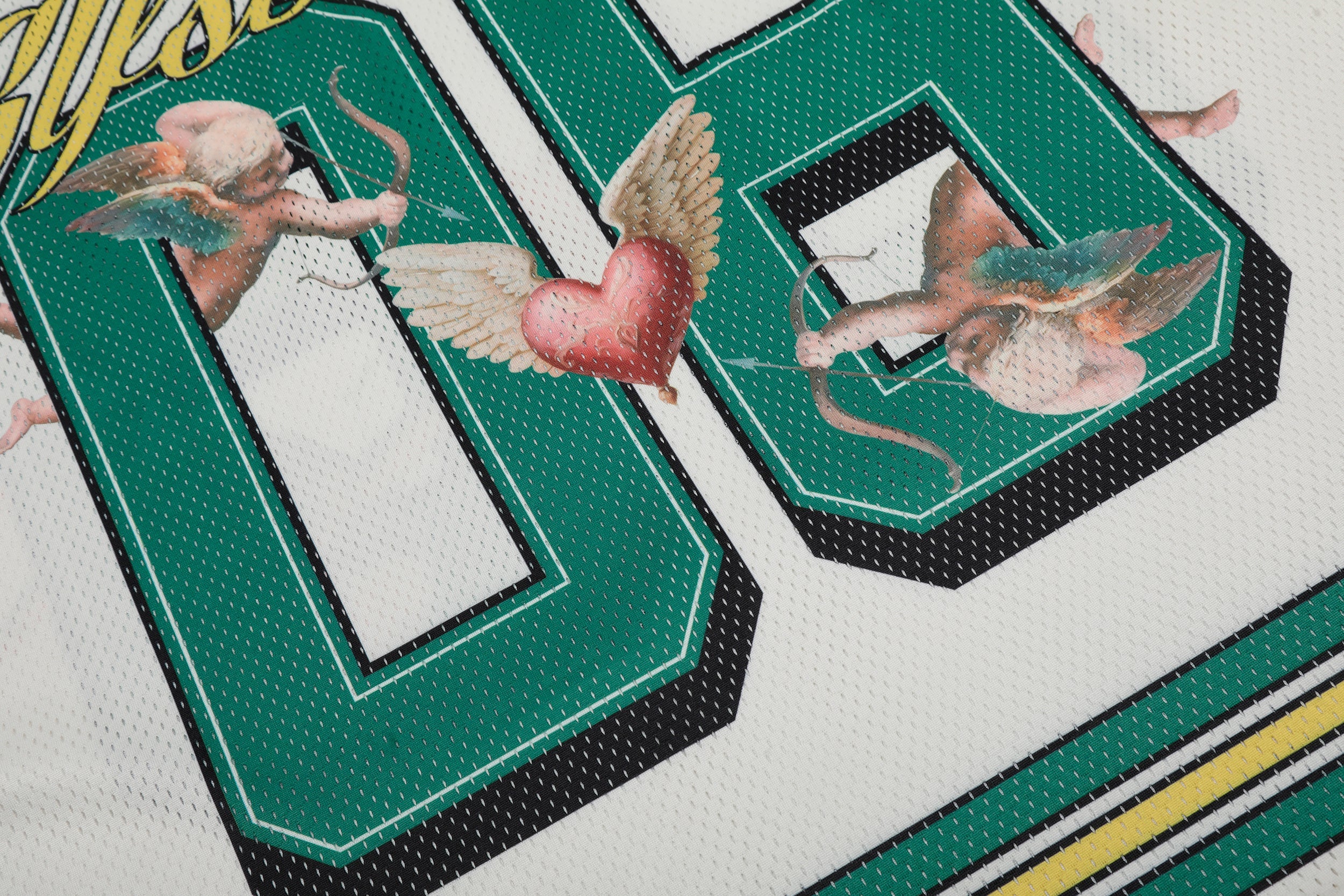 Angel Graphic Football Jersey Top | Varsity Streetwear