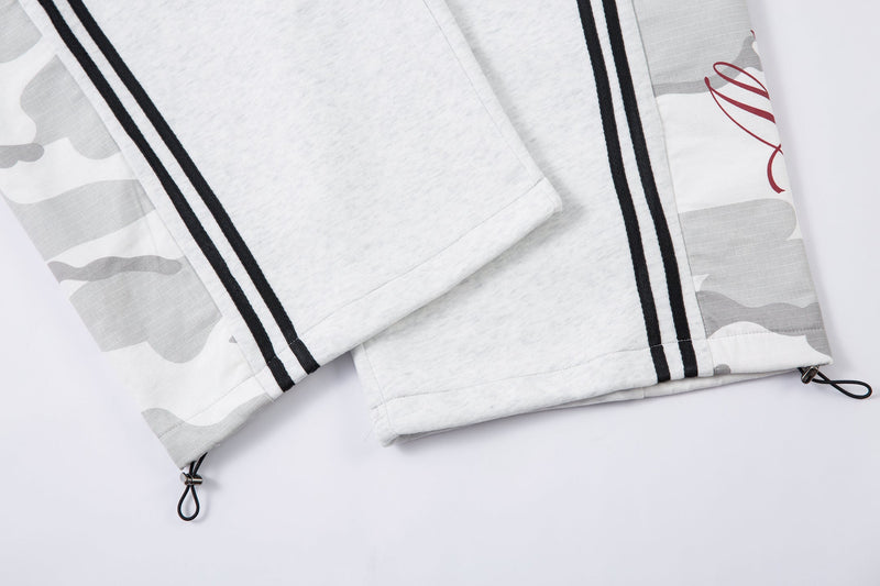 Omirad Camo Panel Wide-Leg Sweatpants | Street Style
