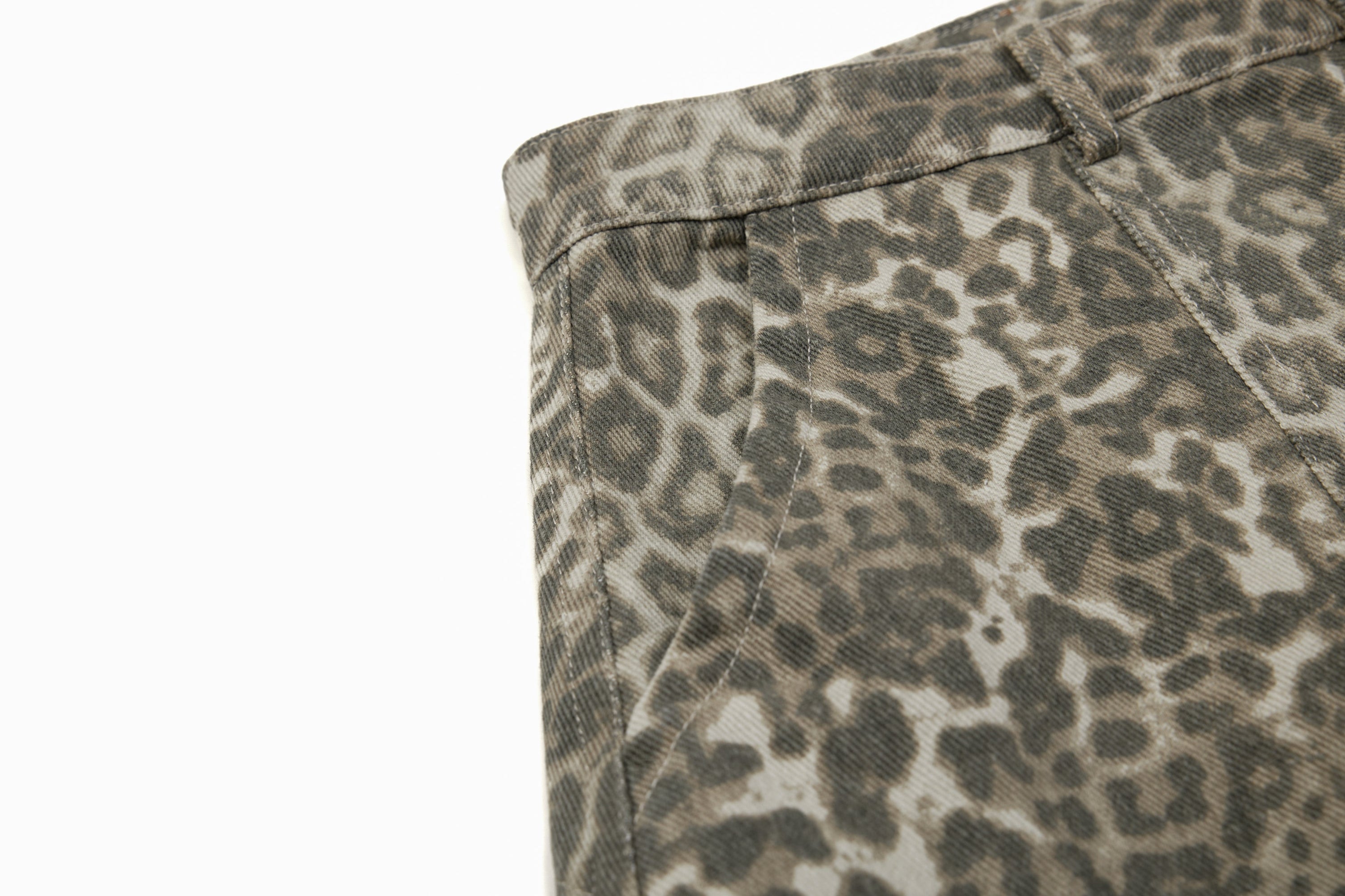 Omirad Leopard Print Barrel Leg Pants | Wide Leg Streetwear