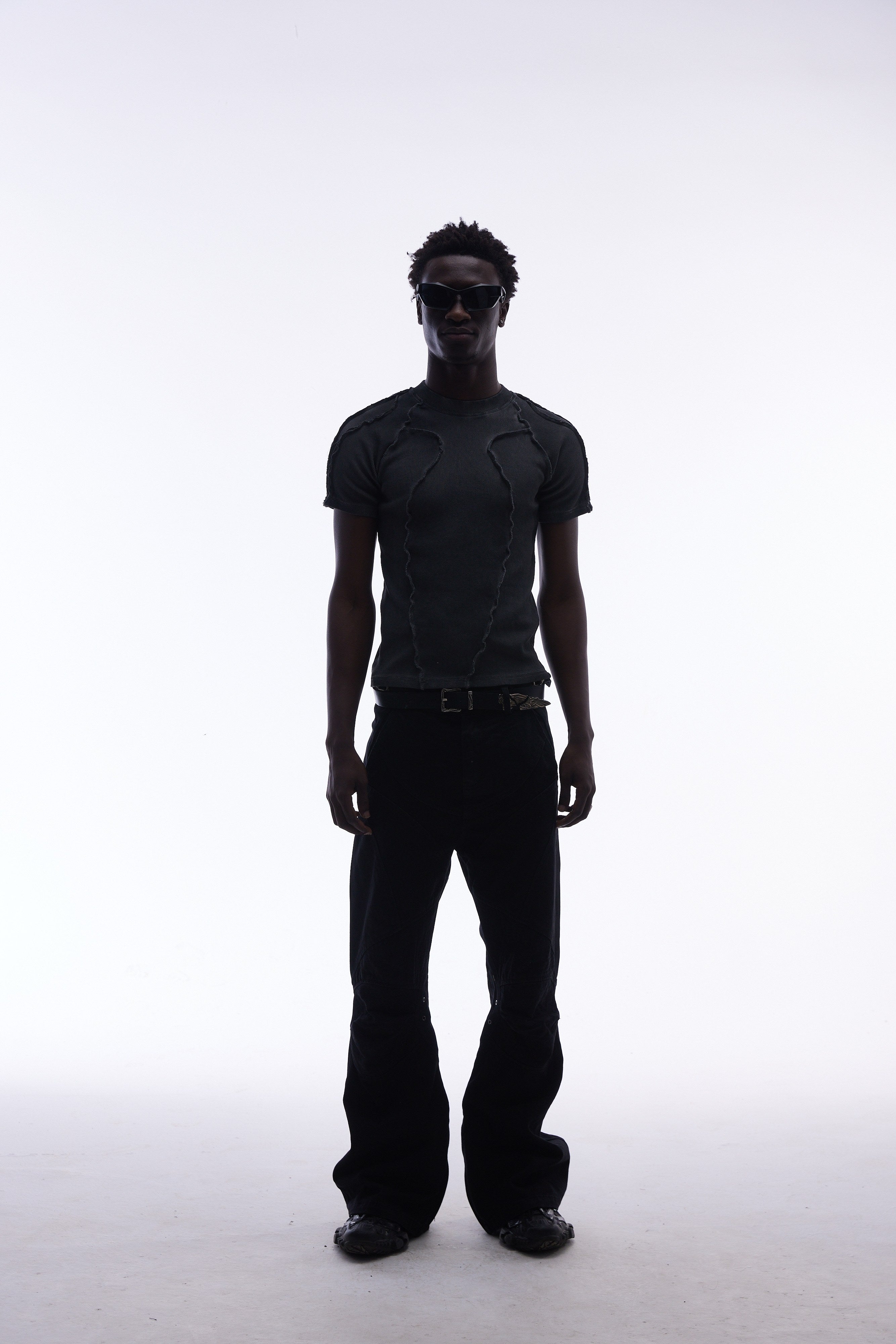 Omirad Raw Seam Compression Tee | Deconstructed Streetwear
