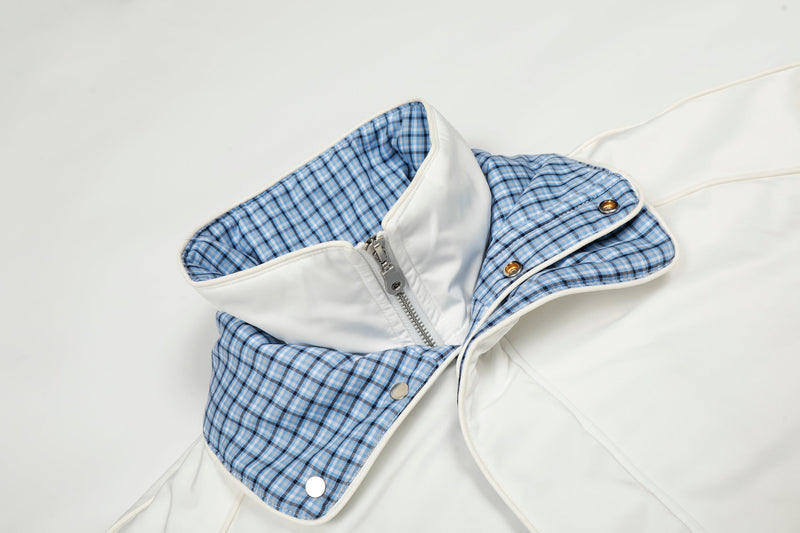 Reversible Check Collar Padded Bomber Jacket | SEAKOFF
