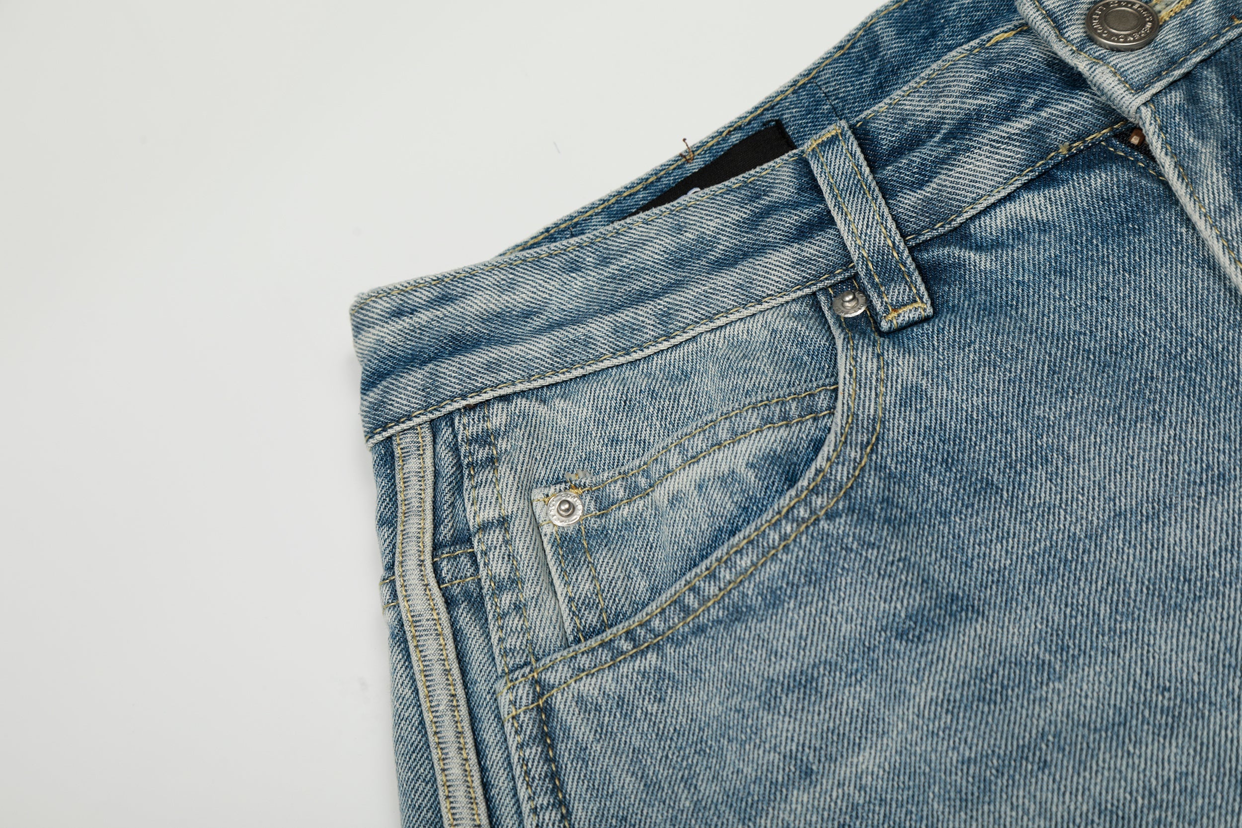 Omirad Light Wash Barrel Jeans | Oversized Wide Leg Denim