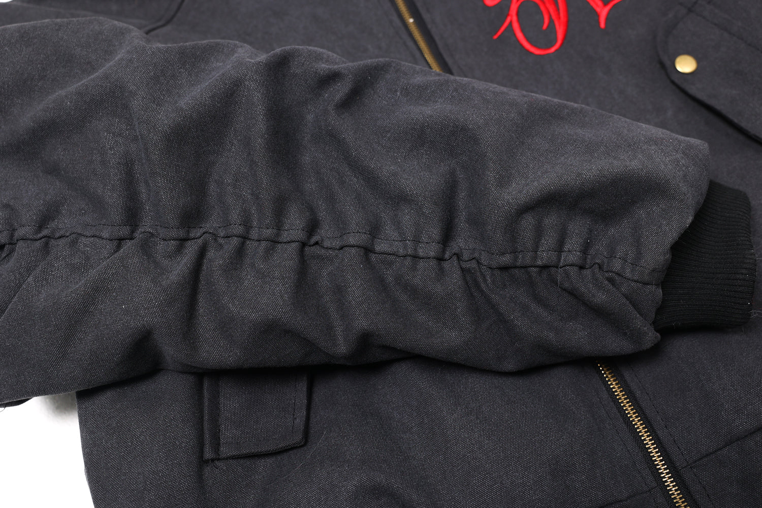 Omirad Fur-Trim Hooded Embroidered Bomber Jacket