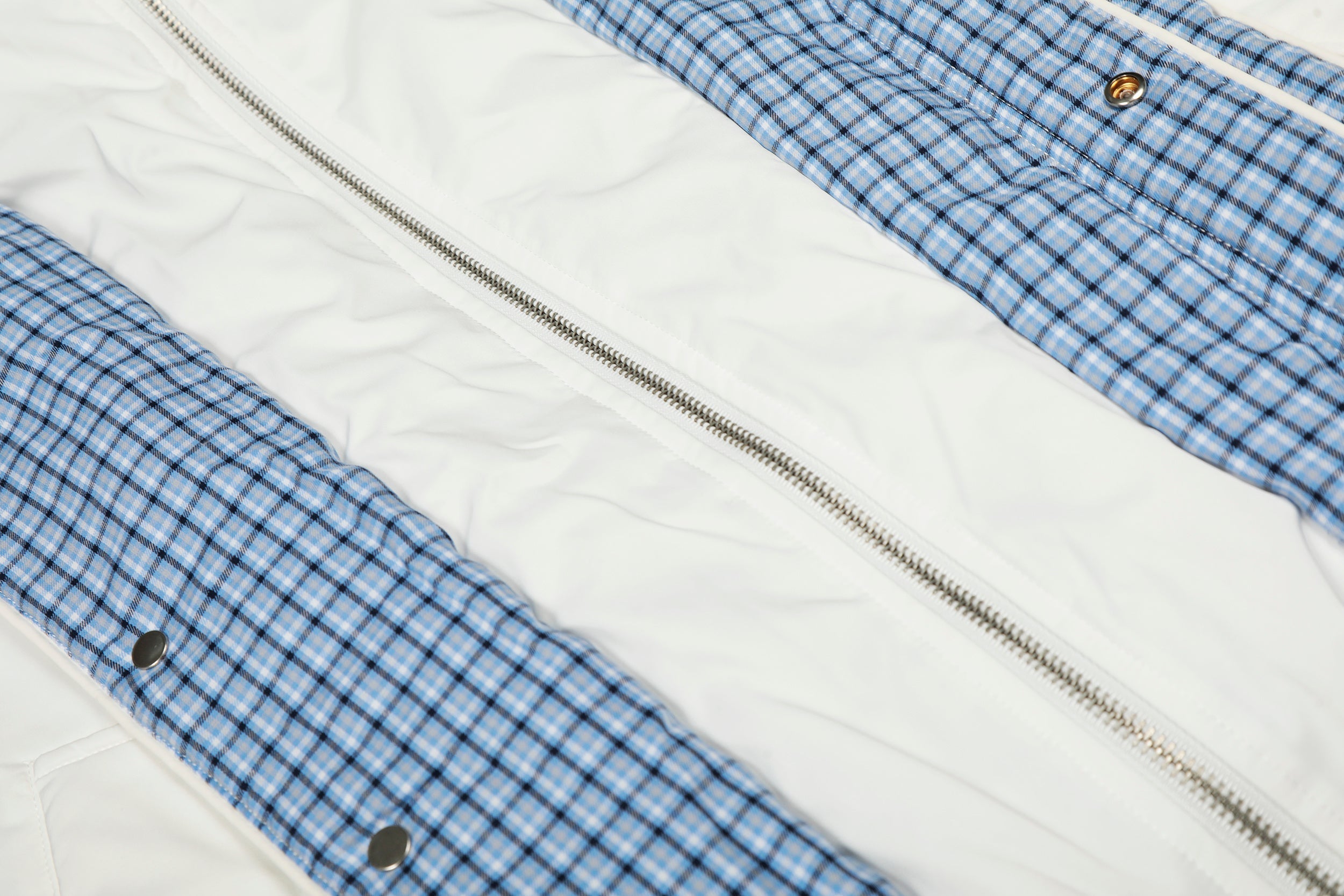 Reversible Check Collar Padded Bomber Jacket | SEAKOFF