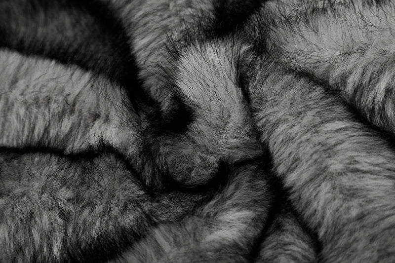 Reversible Faux Fur & Suede Hooded Bomber Jacket