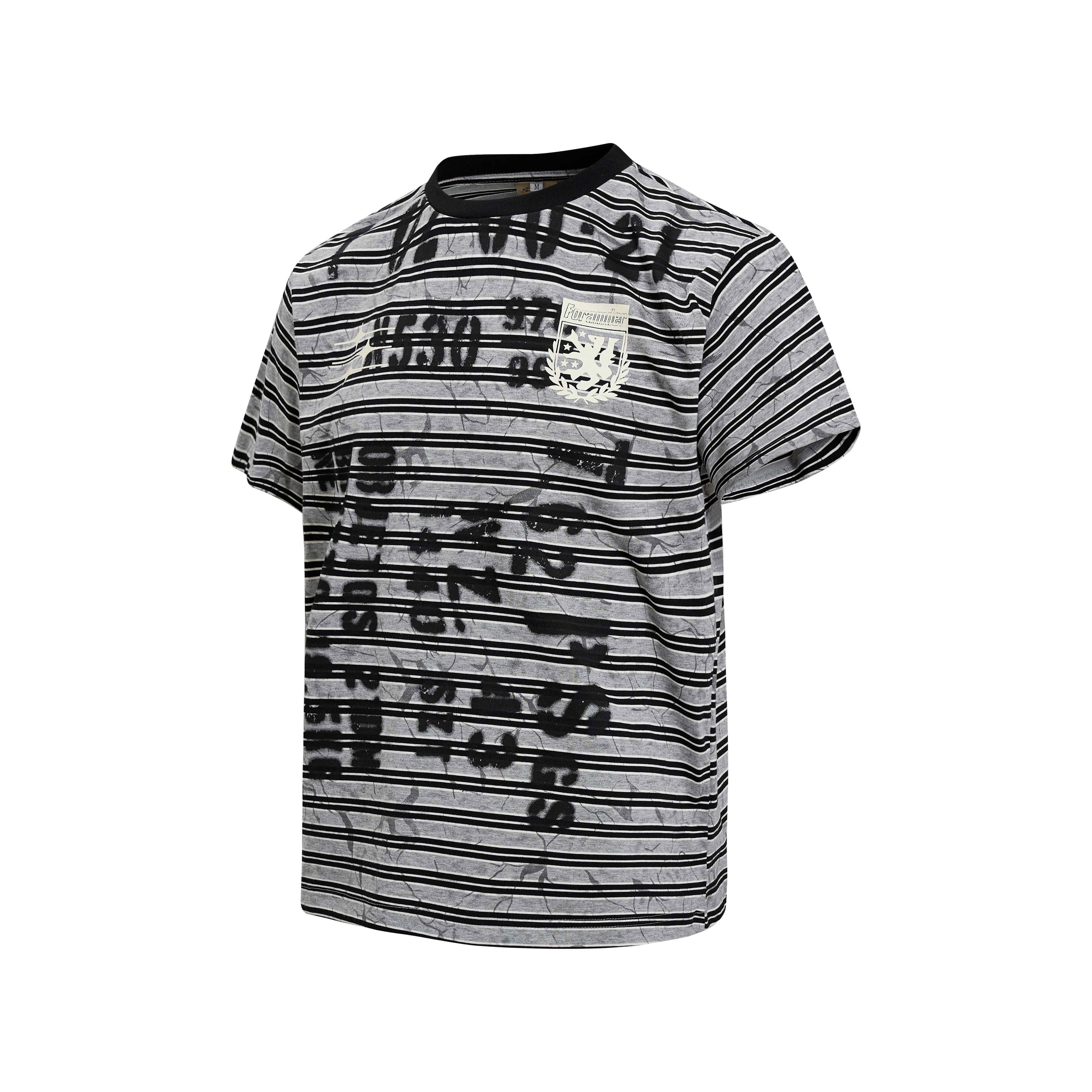 Omirad Graffiti Stripe Chaos Tee | Streetwear Cotton T-Shirt