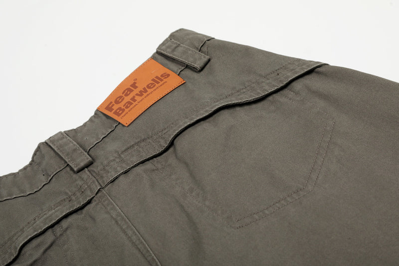 Omirad Parachute Cargo Curved Pants | Wide-Leg Cotton