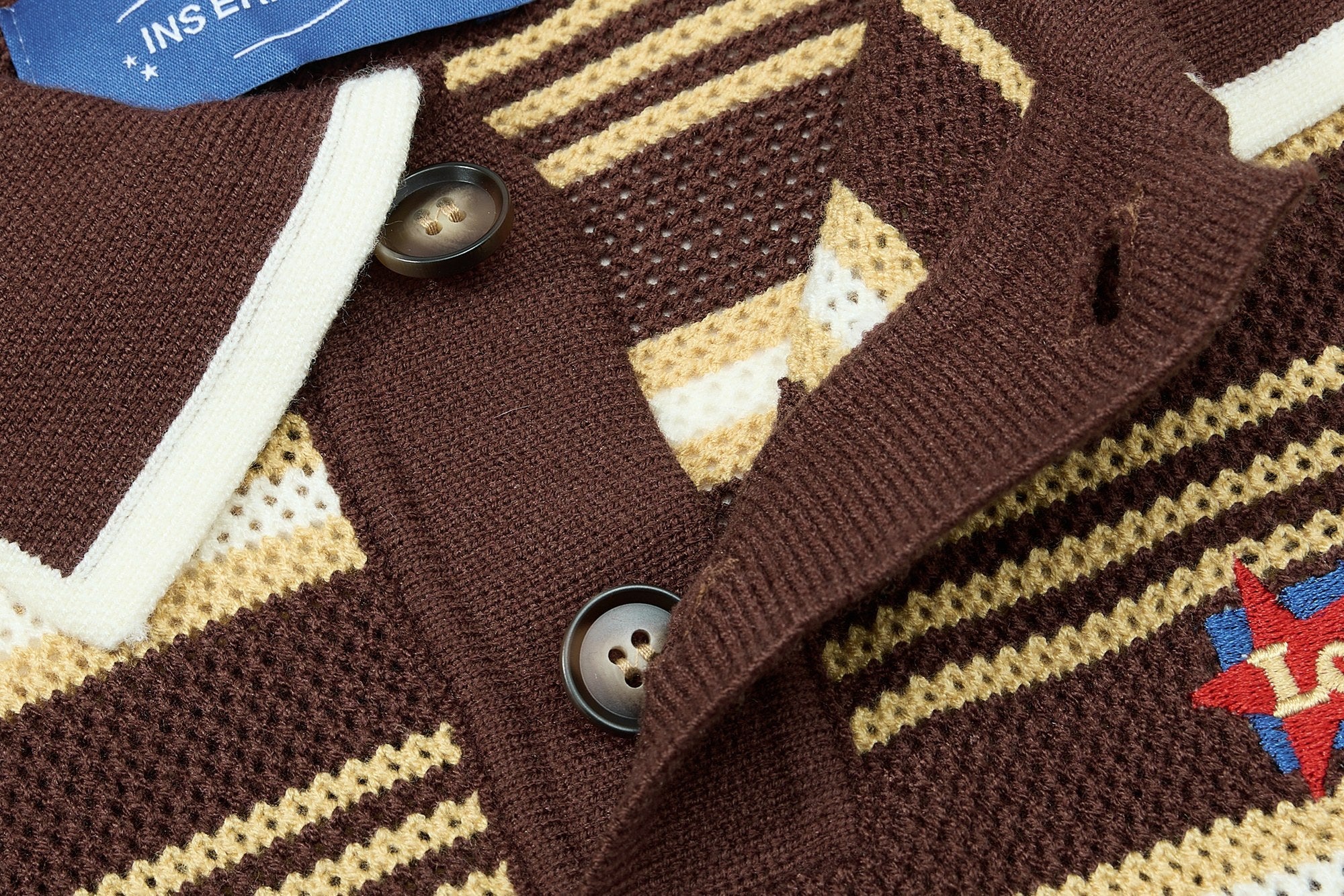 Omirad Retro Stripe Knit Polo | Vintage Collegiate Cotton Polo