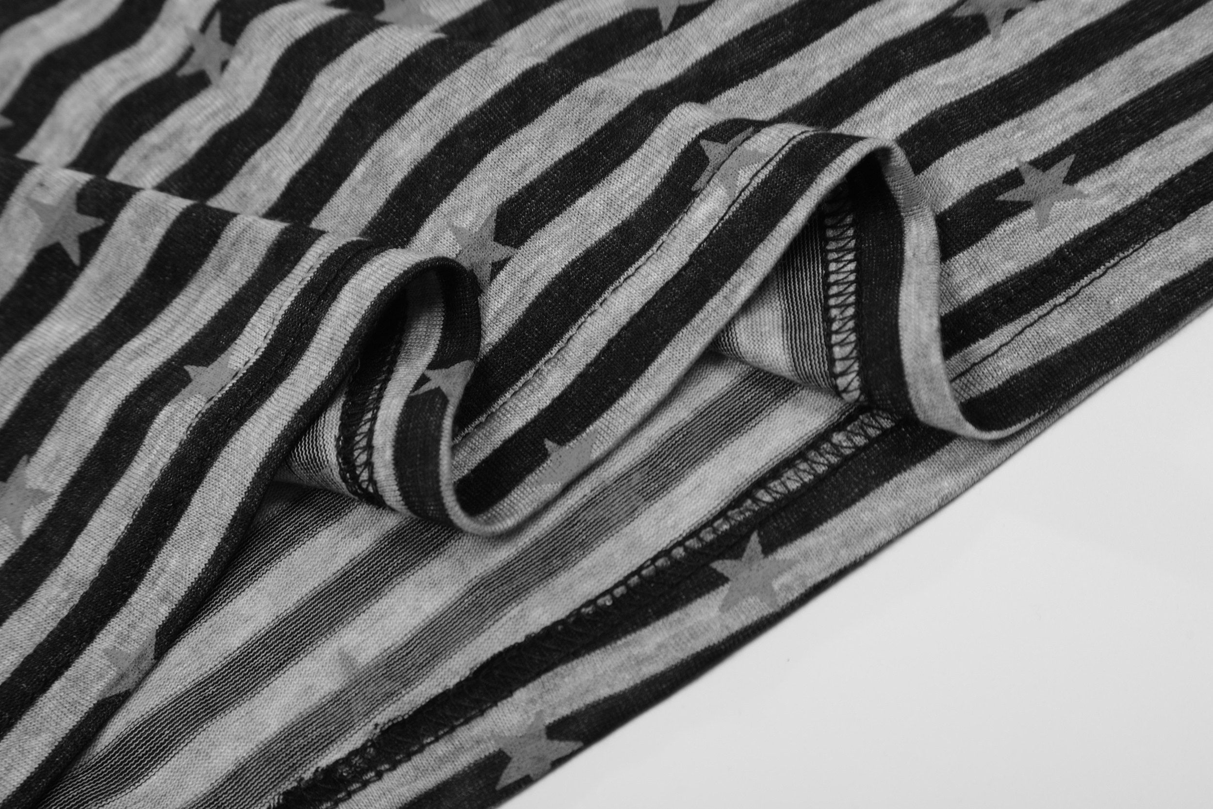 Omirad Star Stripe Long Sleeve Polo | Streetwear Polo Shirt