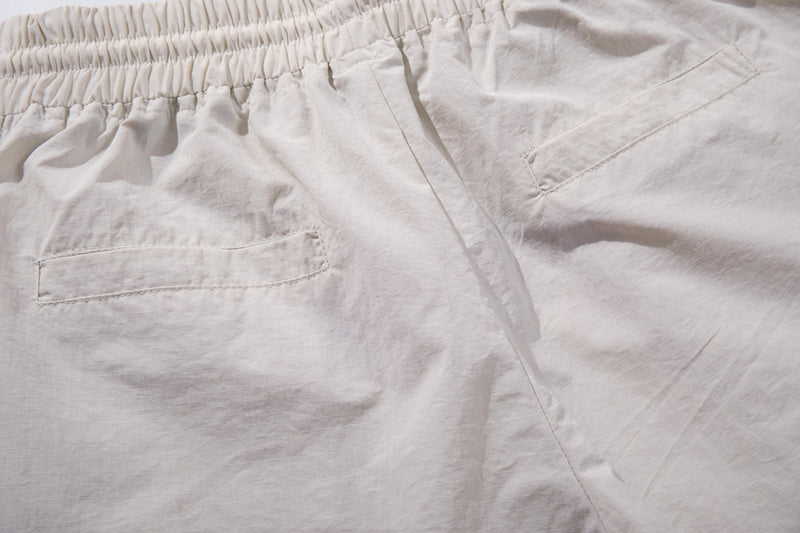 Cross Graphic Wide-Leg Track Pants | Streetwear Nylon