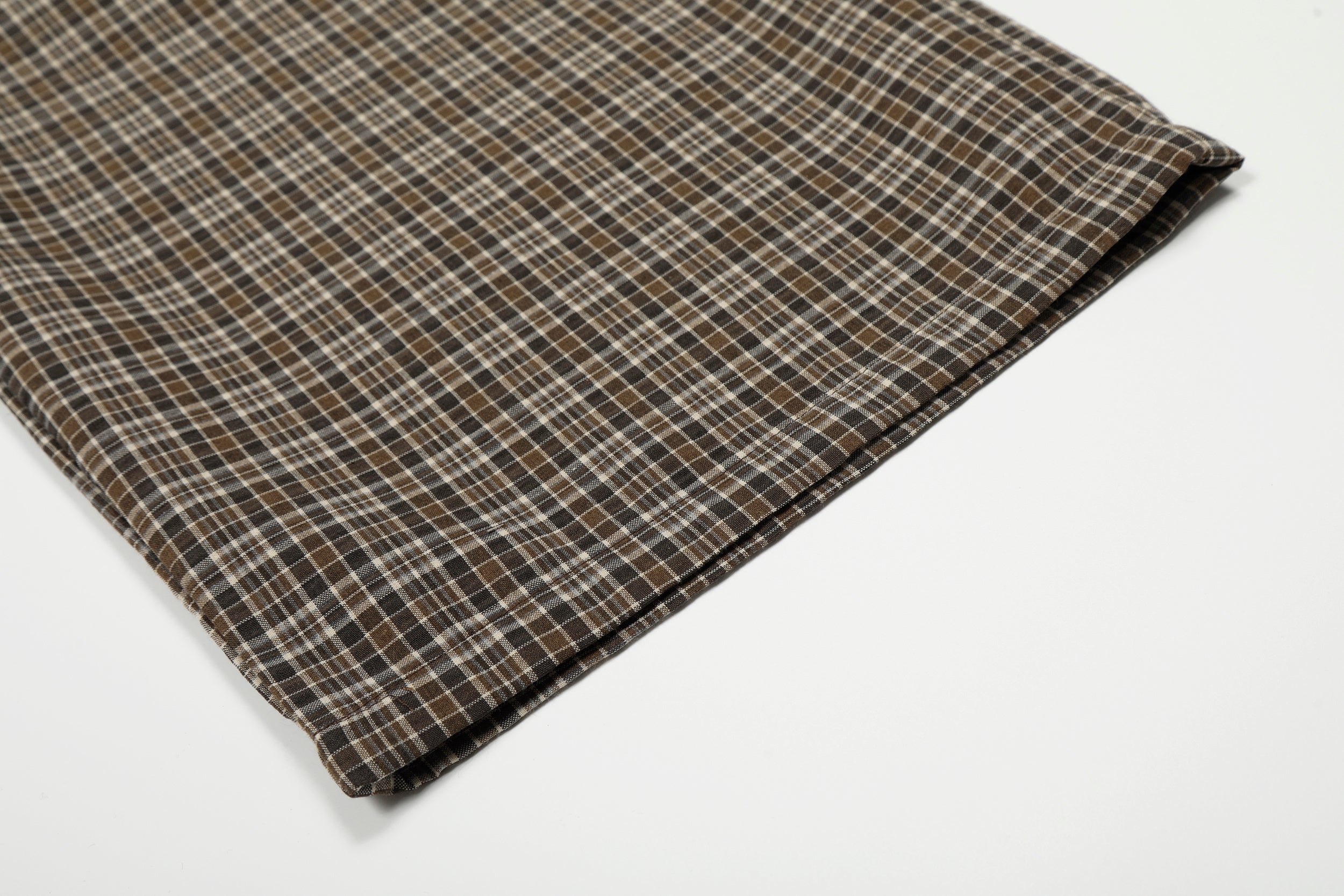 Omirad Vintage Plaid Wide-Leg Pants | 100% Cotton Trousers