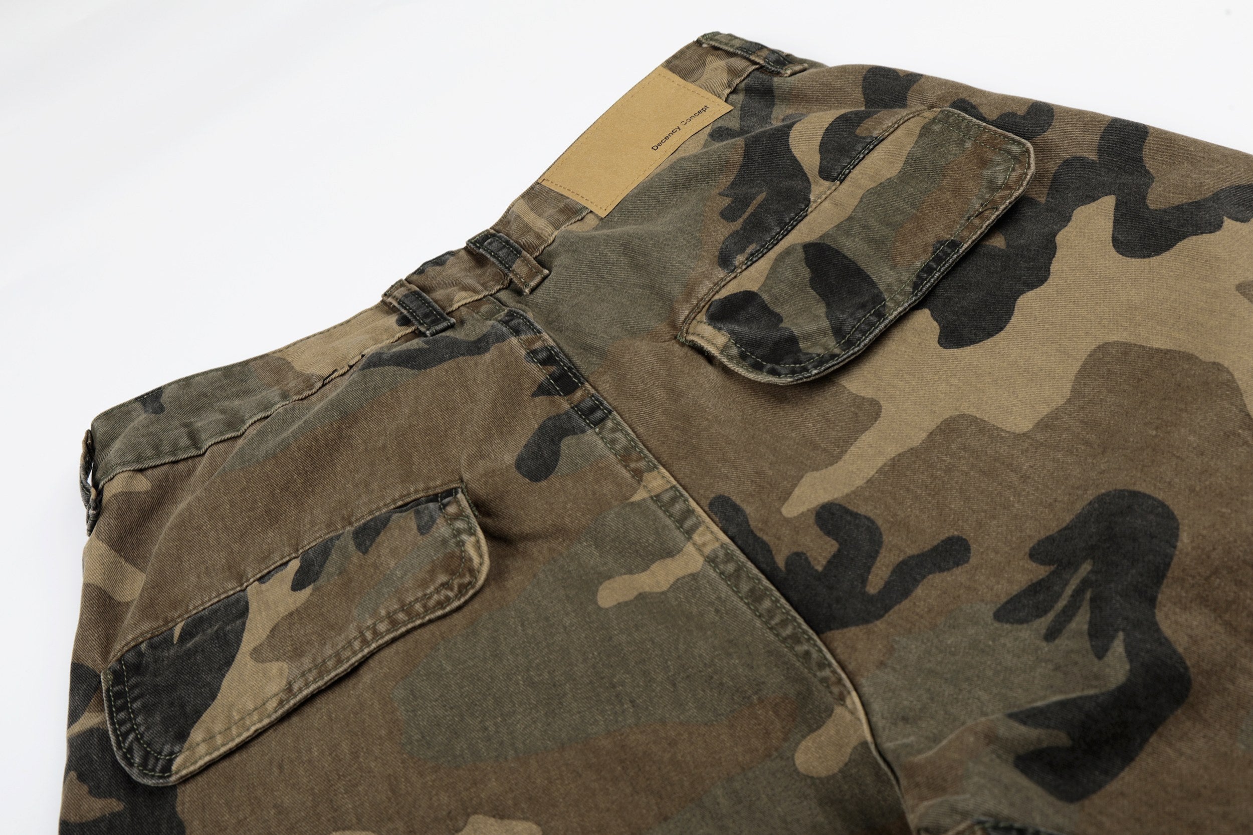 Oversized Camo Cargo Jeans | Baggy Y2K Streetwear Denim