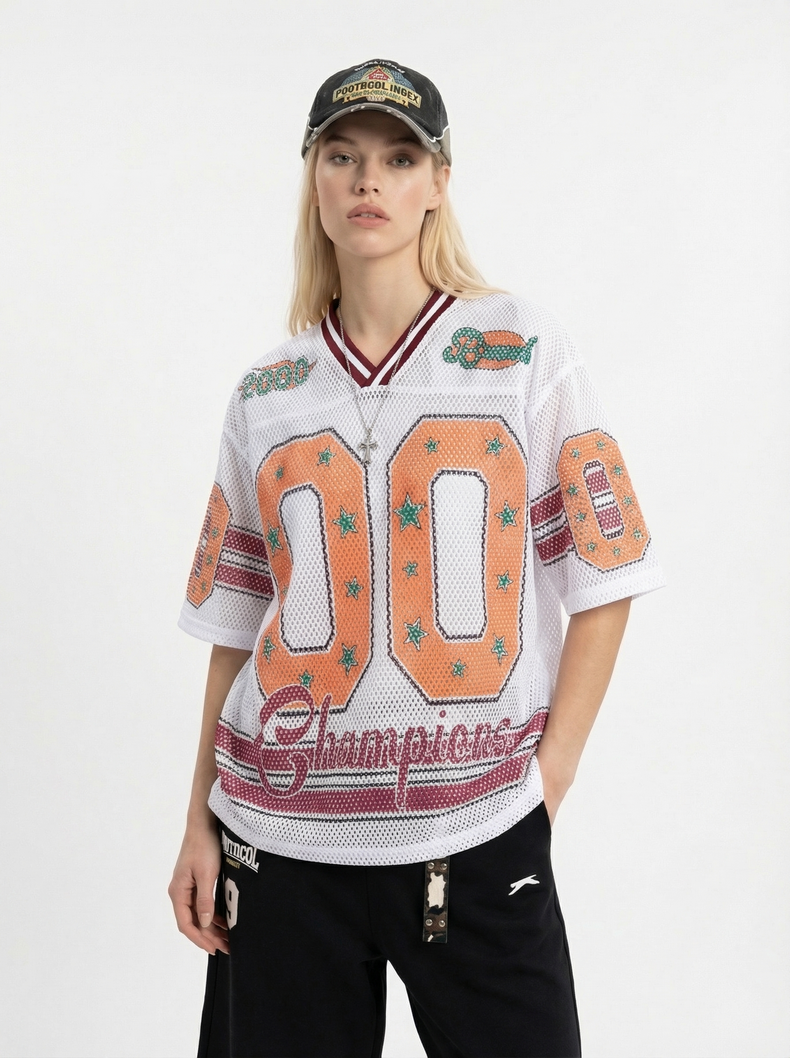 Omirad Champions 00 Mesh Jersey T-Shirt | Retro Streetwear