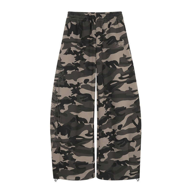 Omirad Camo Wide-Leg Track Pants | Tactical Streetwear