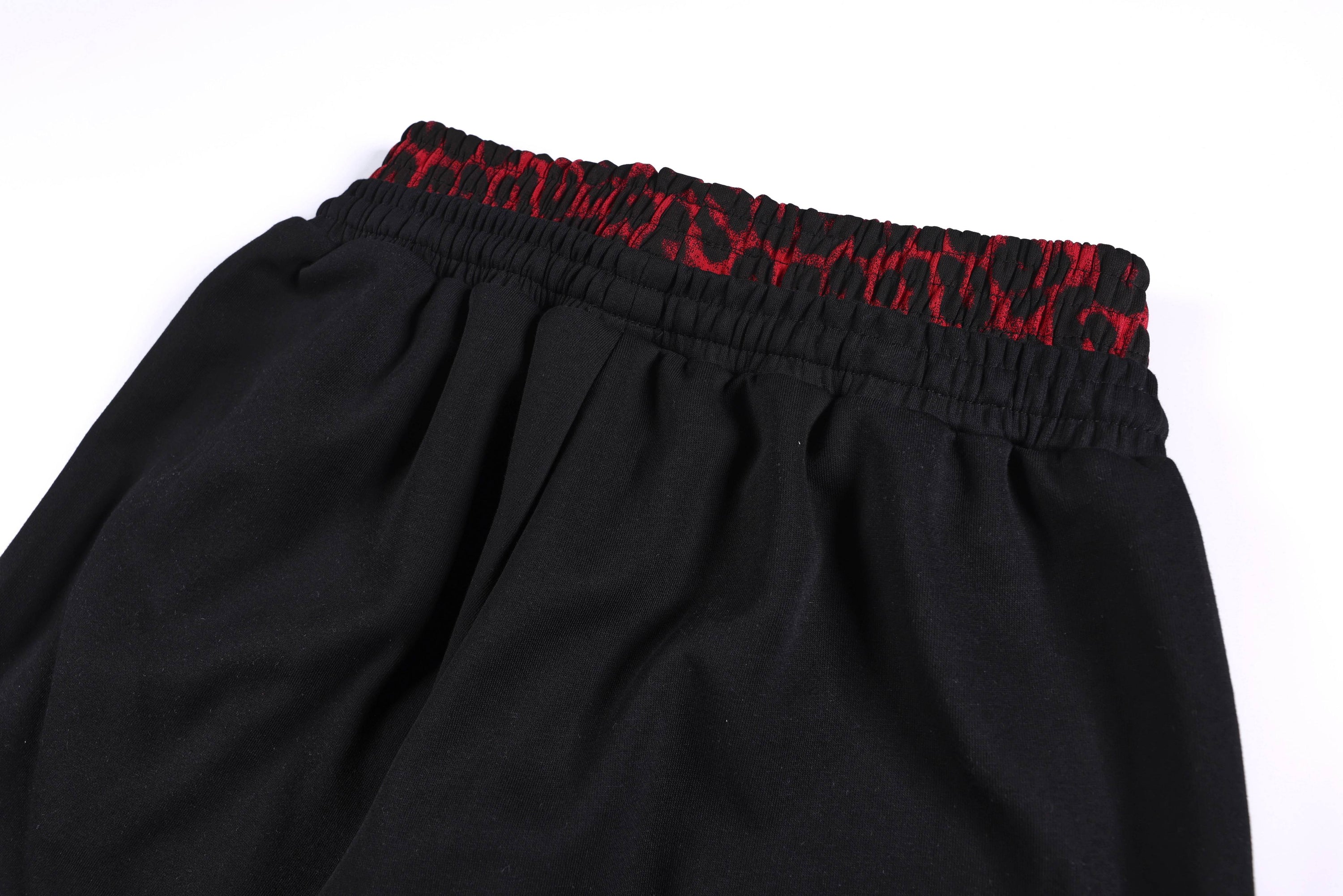 Omirad Leopard Panel Sweatpants | Wide-Leg Streetwear
