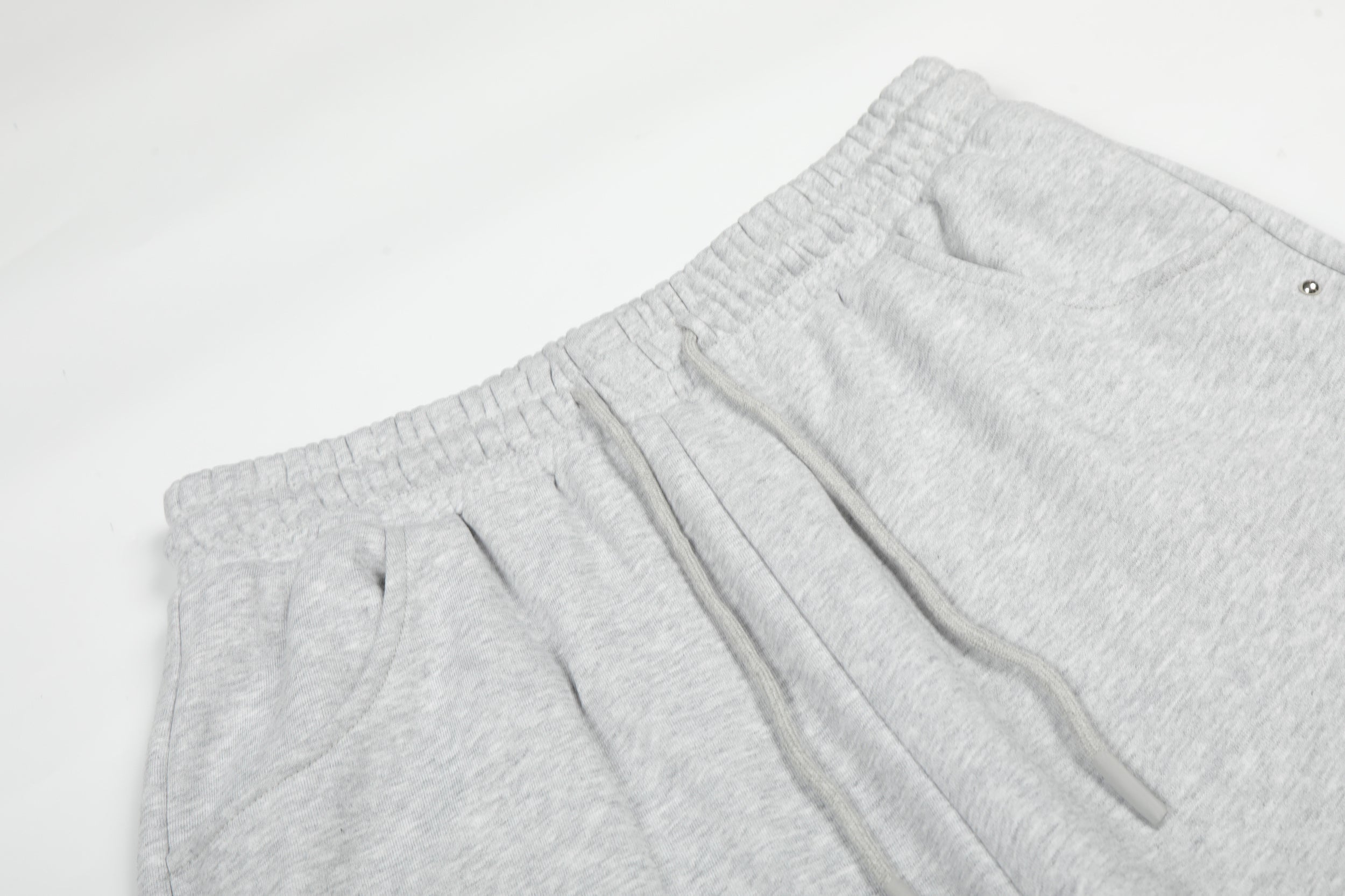 Gothic Line Graphic Wide-Leg Sweatpants with Side Rivets