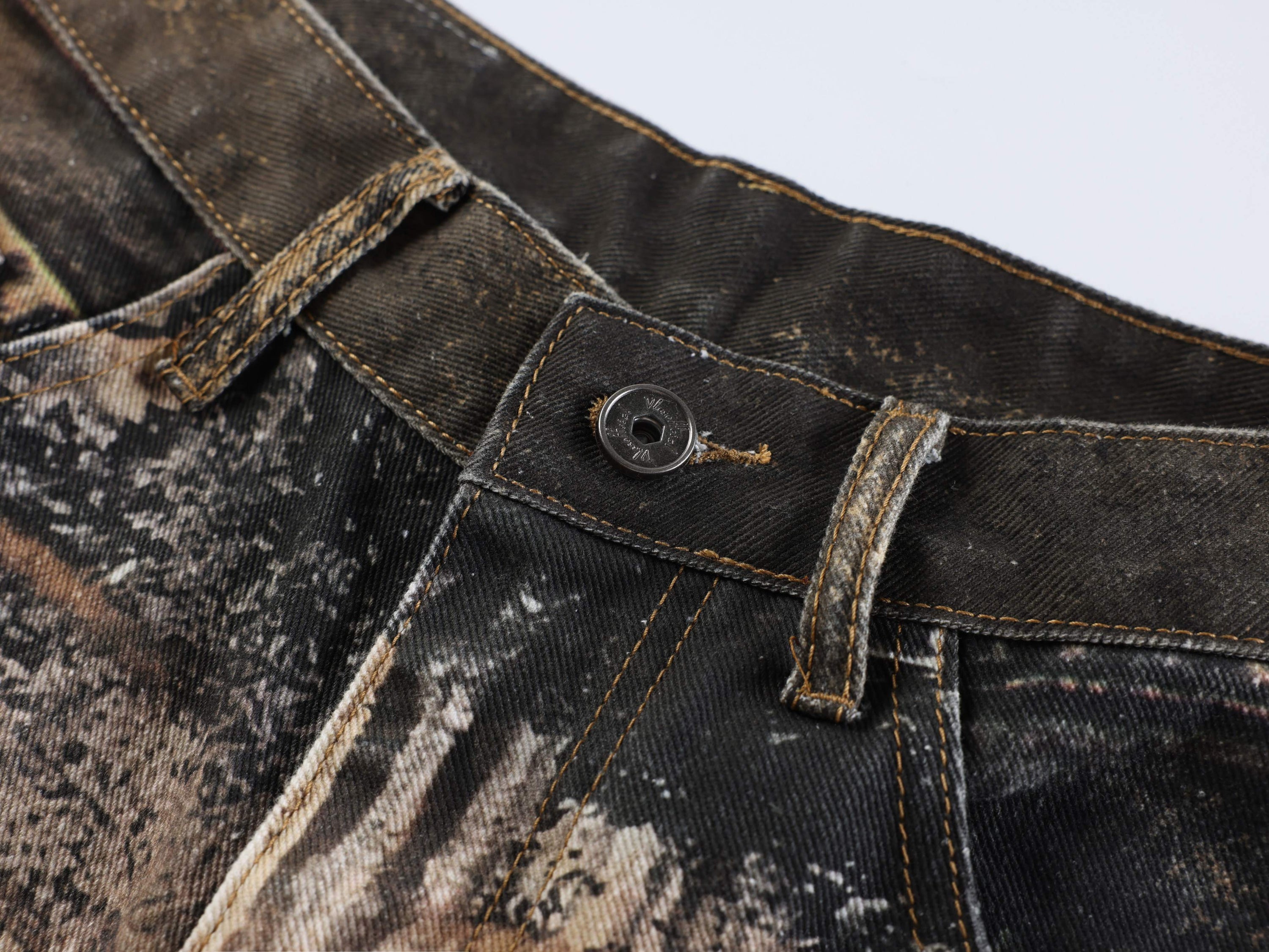 Omirad Savage Pattern Balloon Jeans | Animal Print Wide Leg