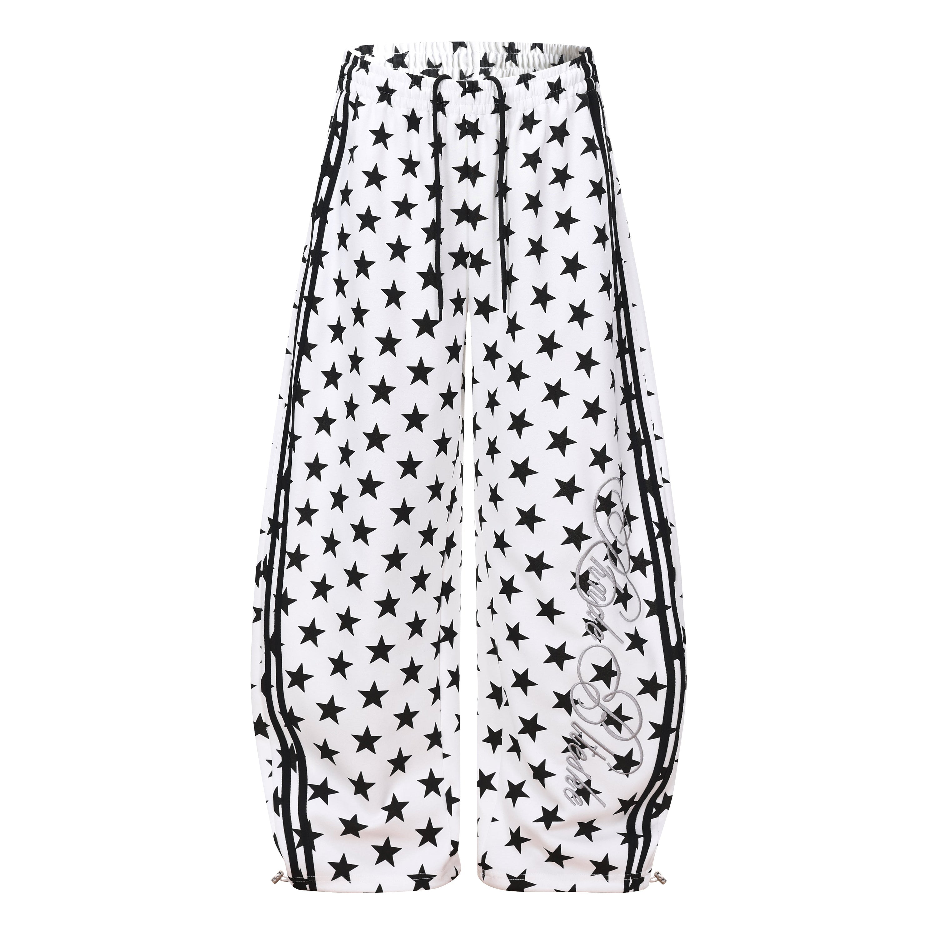 Omirad Star Print Wide-Leg Sweatpants | Y2K Streetwear