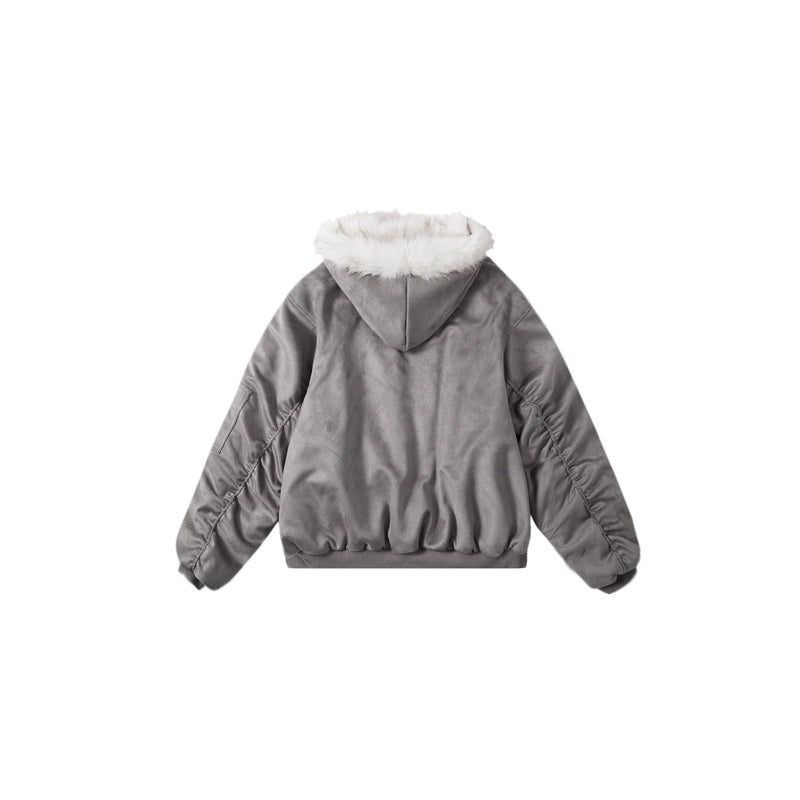 Omirad Reversible Faux Fur Hooded Jacket | Two Looks in One