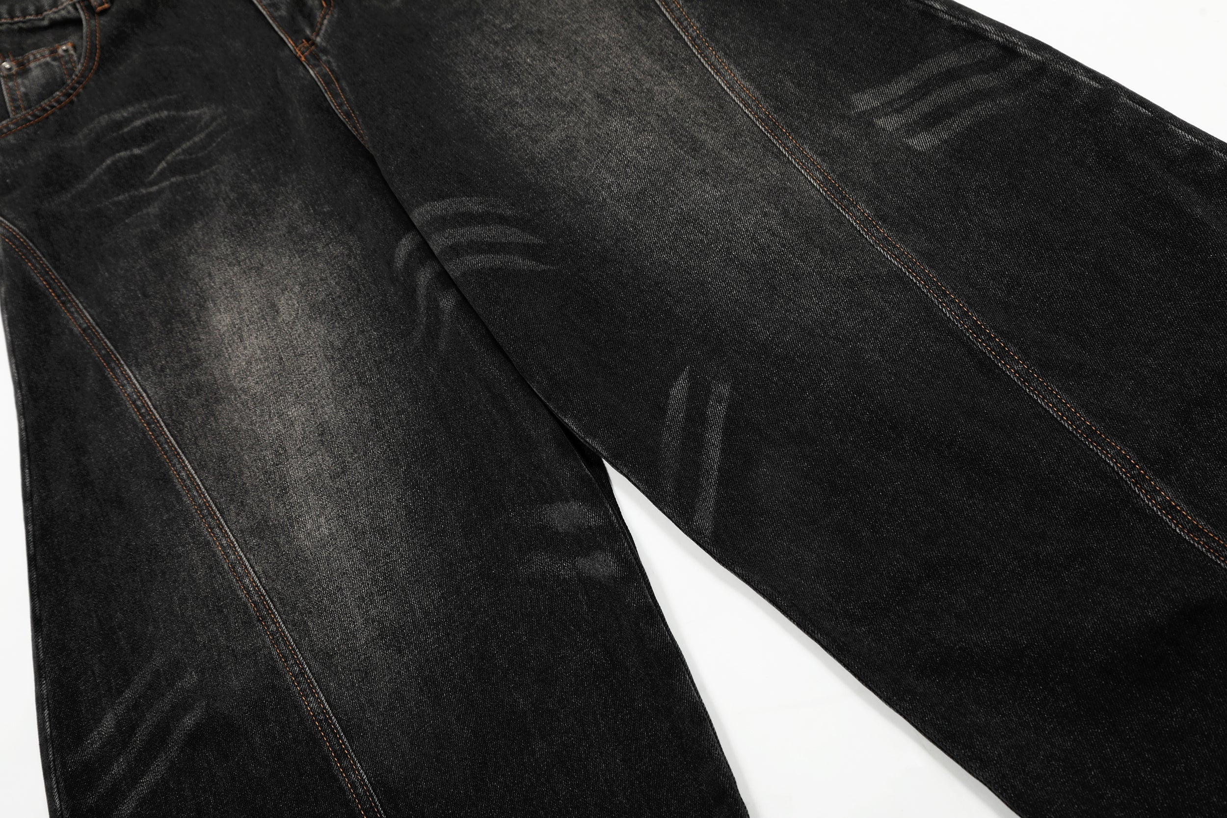 Omirad Vintage Wash Balloon Denim Jeans | Wide Leg Streetwear