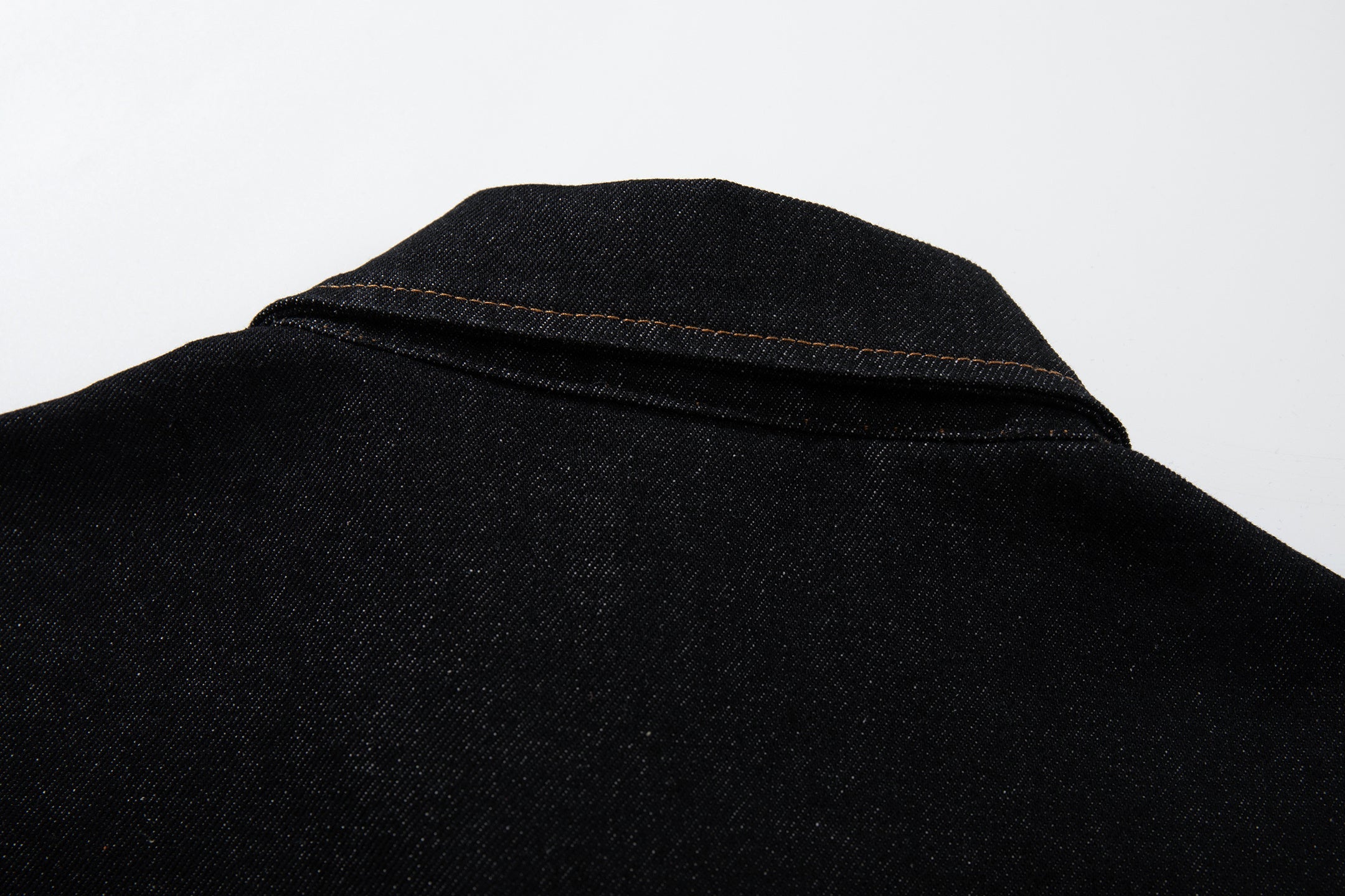 Omirad Curved Seam Denim Jacket | Dark Indigo Cotton