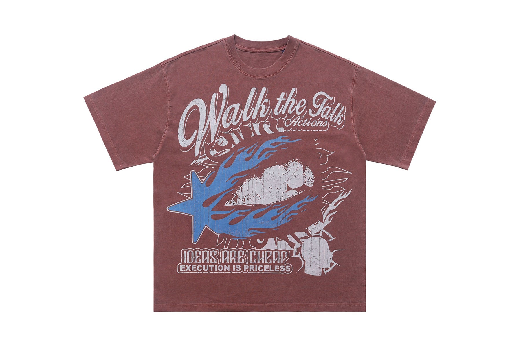 Omirad Walk the Talk Vintage Washed Graphic T-Shirt