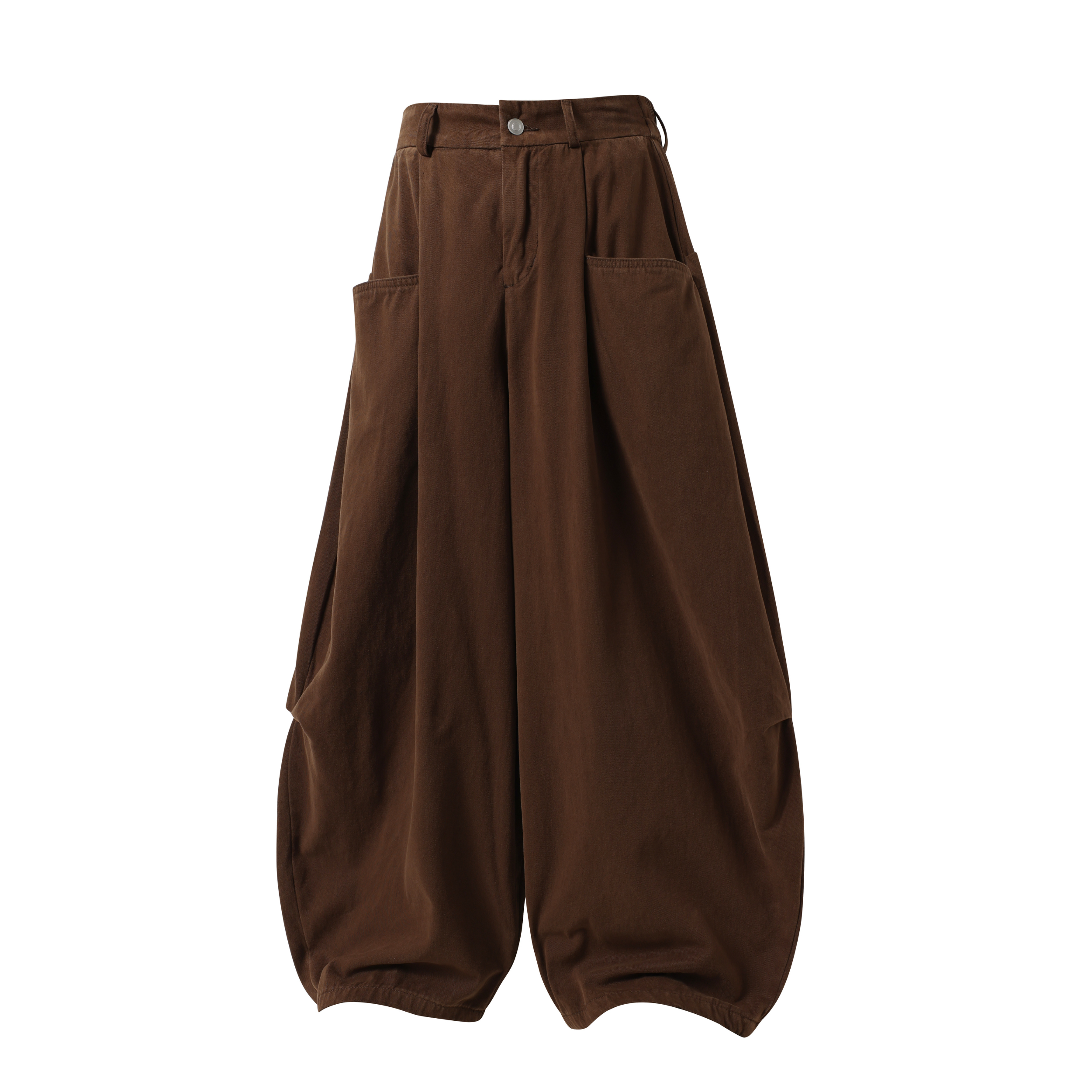 Omirad Classic Barrel Pants | Wide Leg Cotton Trousers