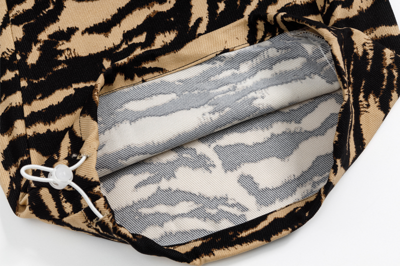 Zebra Print Wide-Leg Pants with Asymmetric Wrap Panel