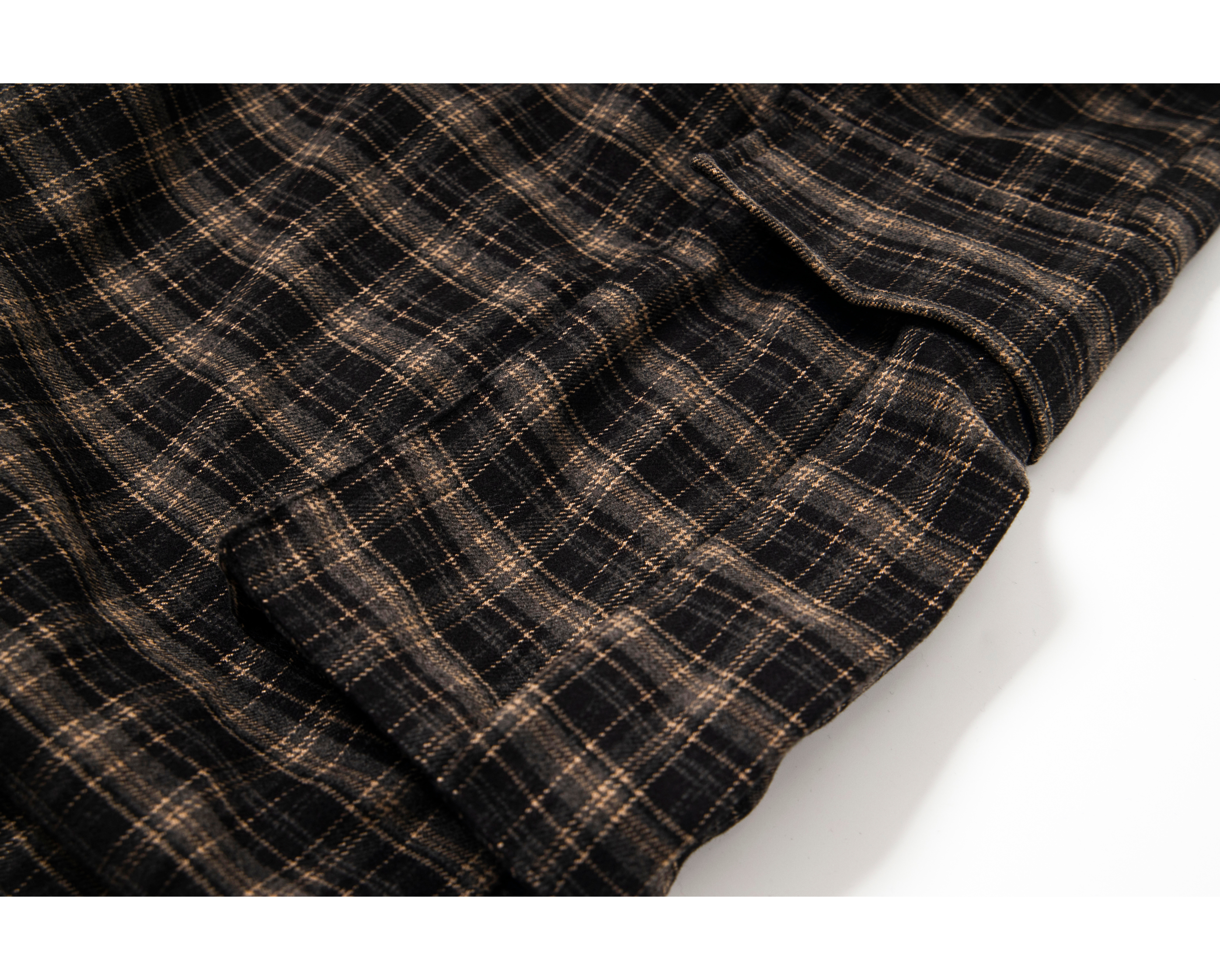 Omirad Plaid Cargo Shorts | Streetwear Knee-Length Fit