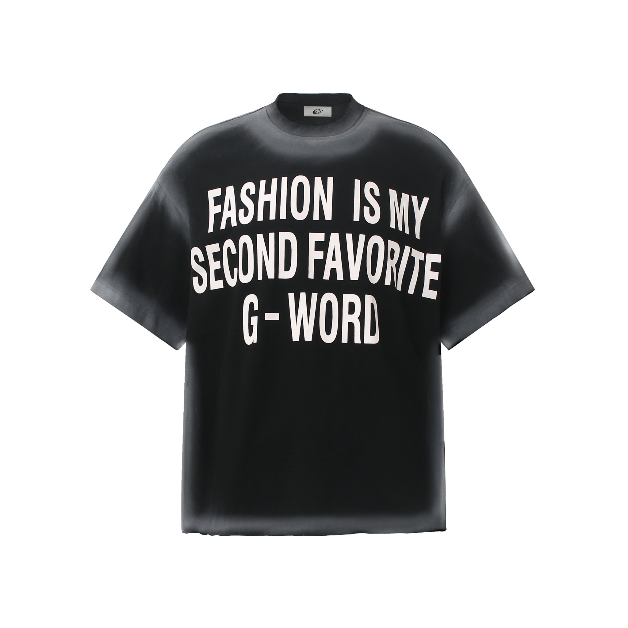 Omirad Bold Slogan Gradient Oversized Tee | Streetwear